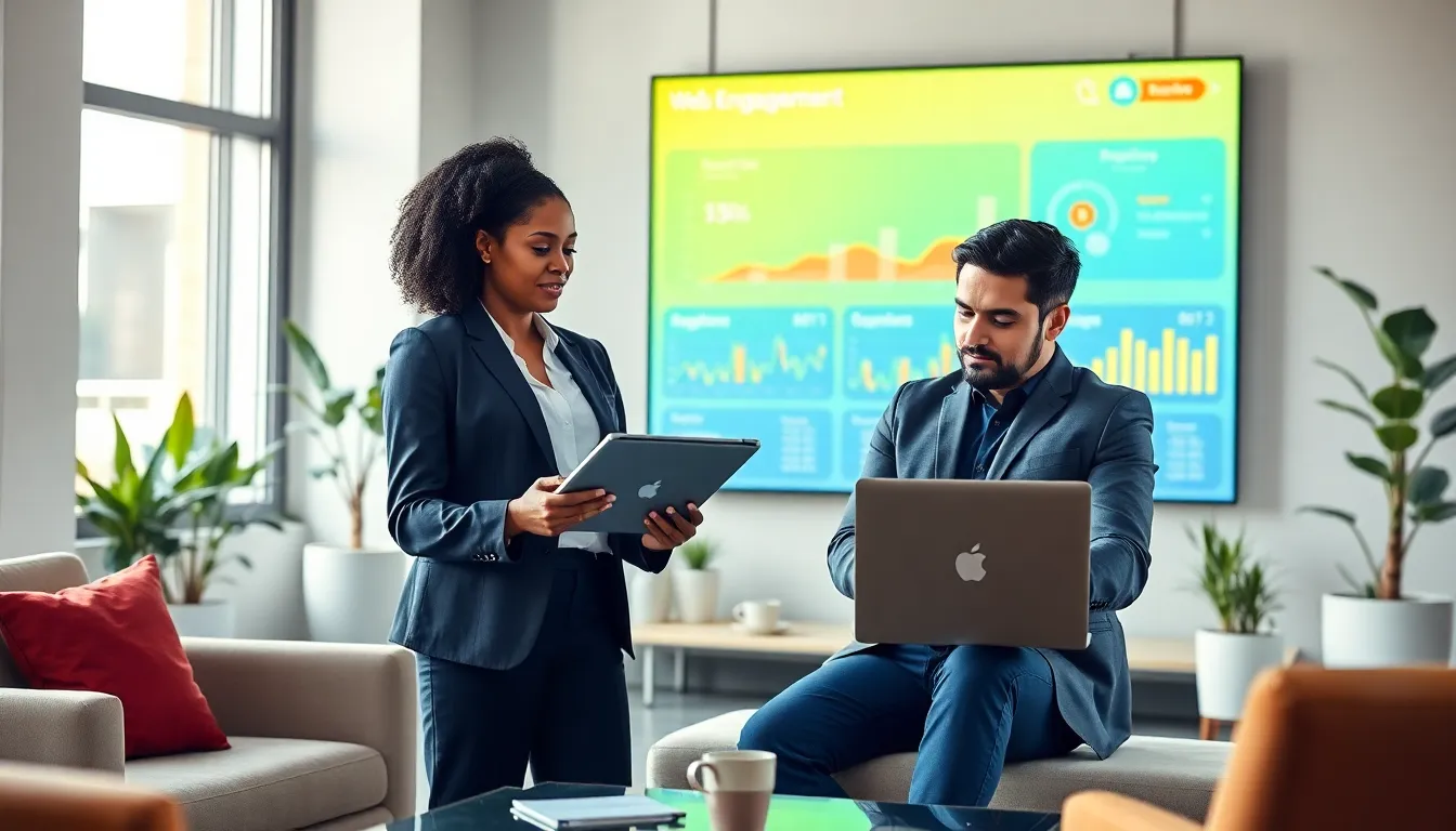 diverse team collaborating in a modern office environment.