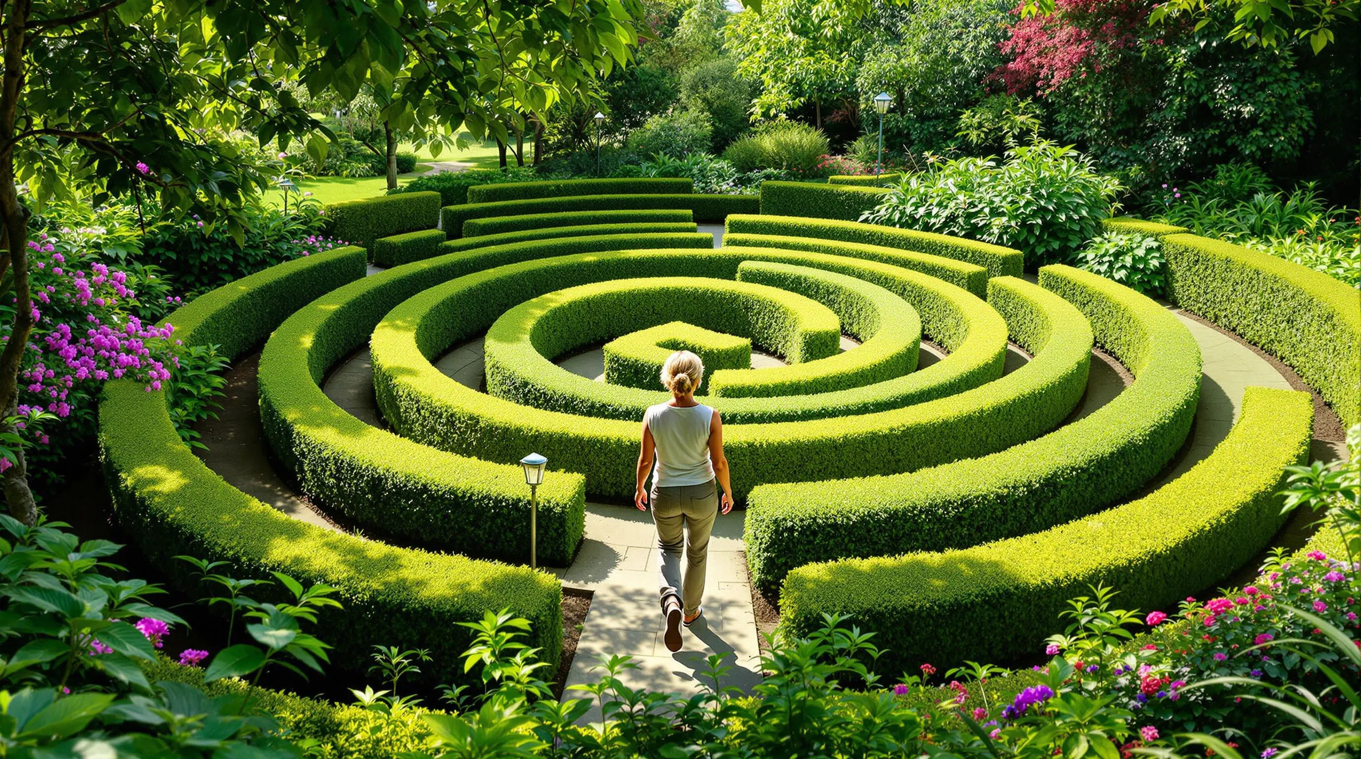 15 Enchanting Labyrinth Garden Ideas to Transform Your Outdoor Sanctuary 9