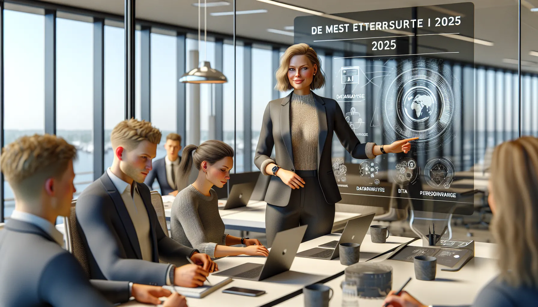 Norwegian office workshop showing 2025’s most in-demand ai and cybersecurity courses.