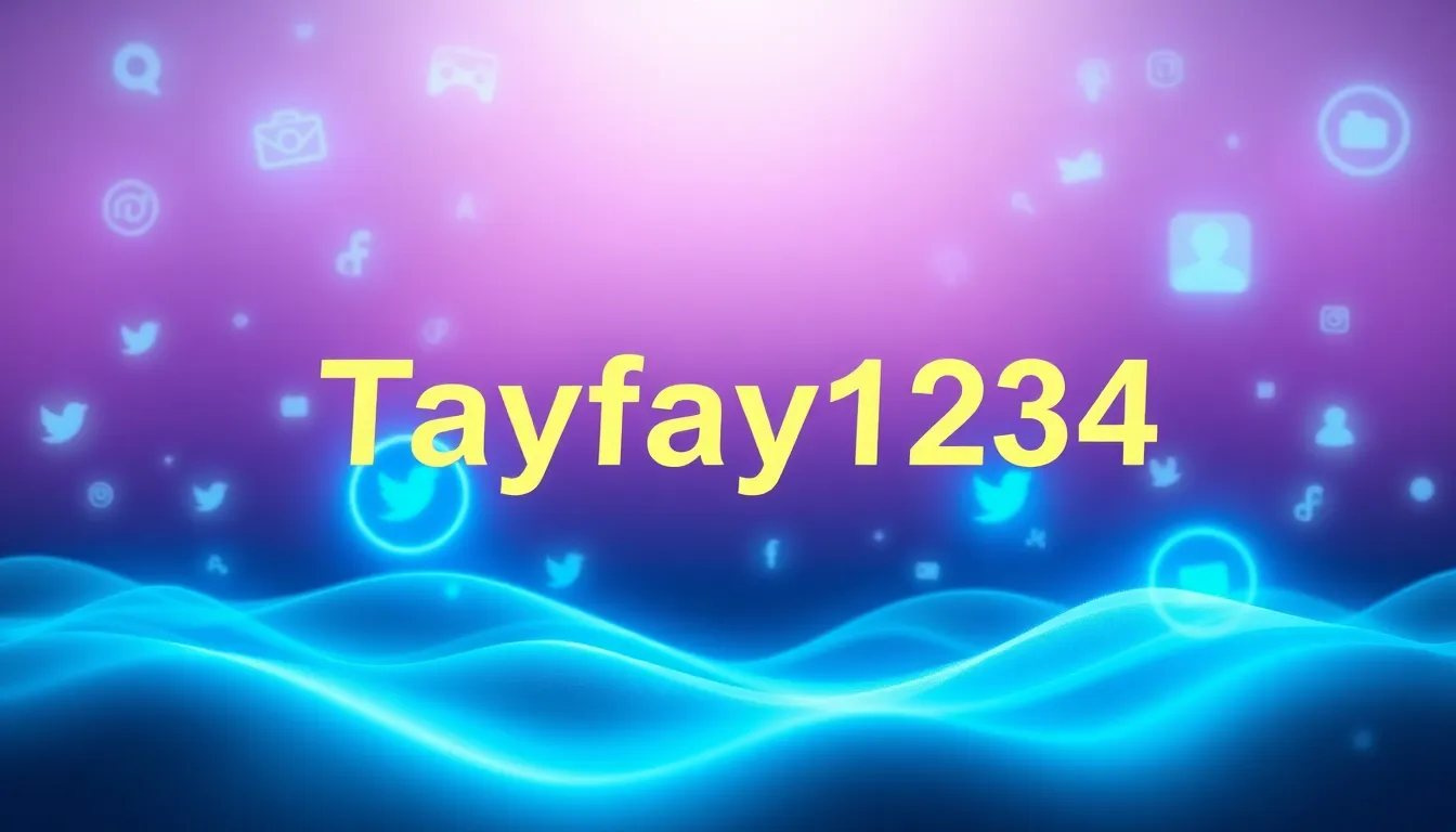a digital representation of the username Tayfay1234.