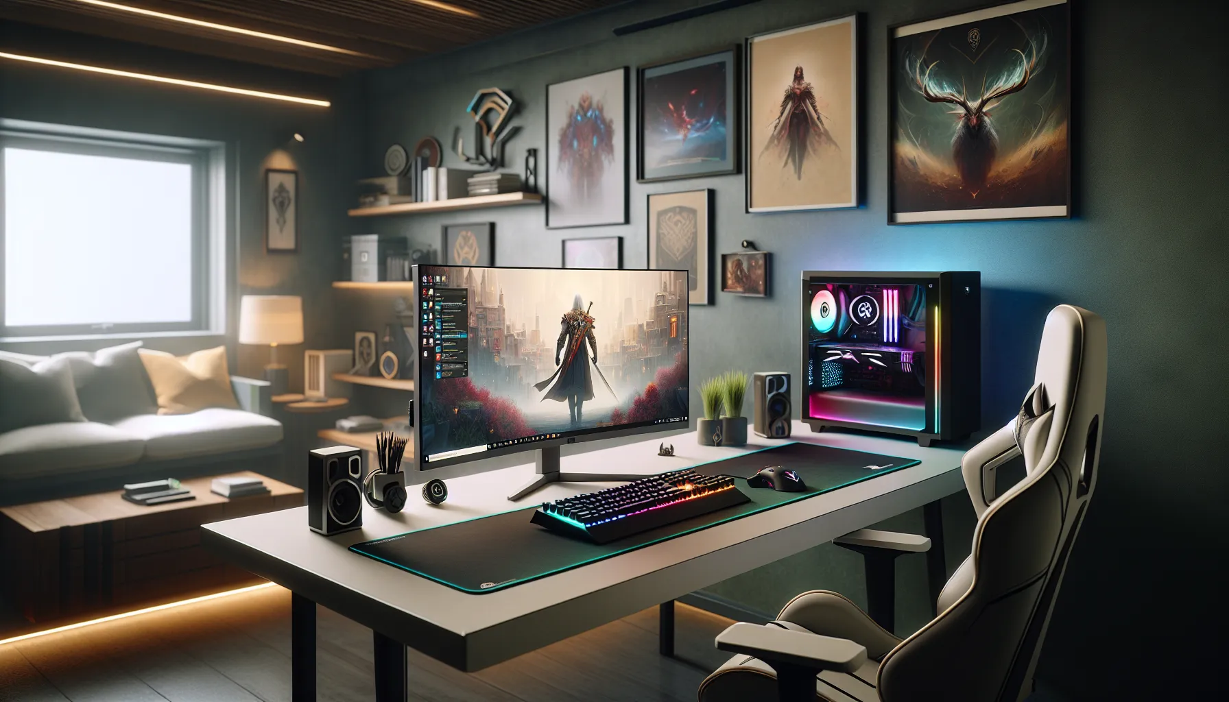 modern gaming setup displaying Chrono Trigger Patch on a computer screen.