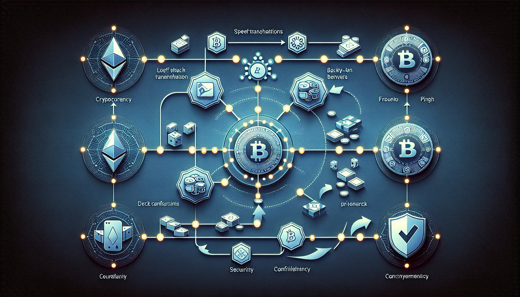 Flowchart showing crypto casino operation from wallet deposit through blockchain to withdrawal.