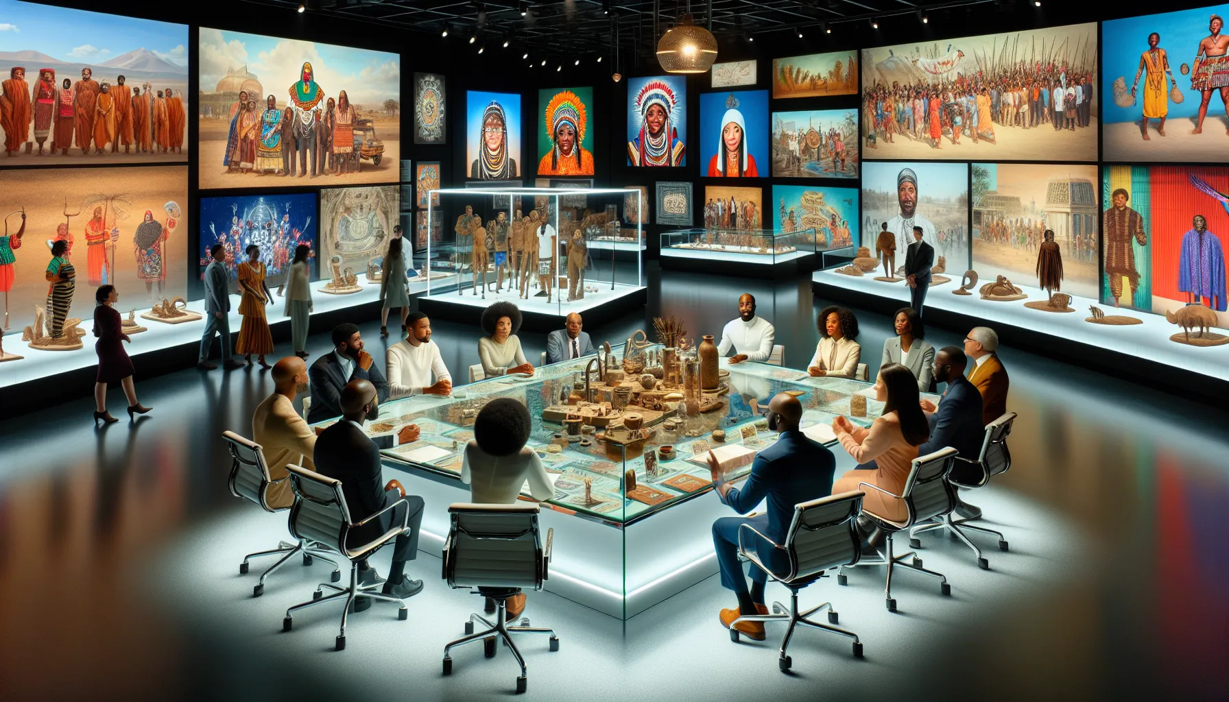 diverse professionals discussing the cultural significance of іфтефтвук.