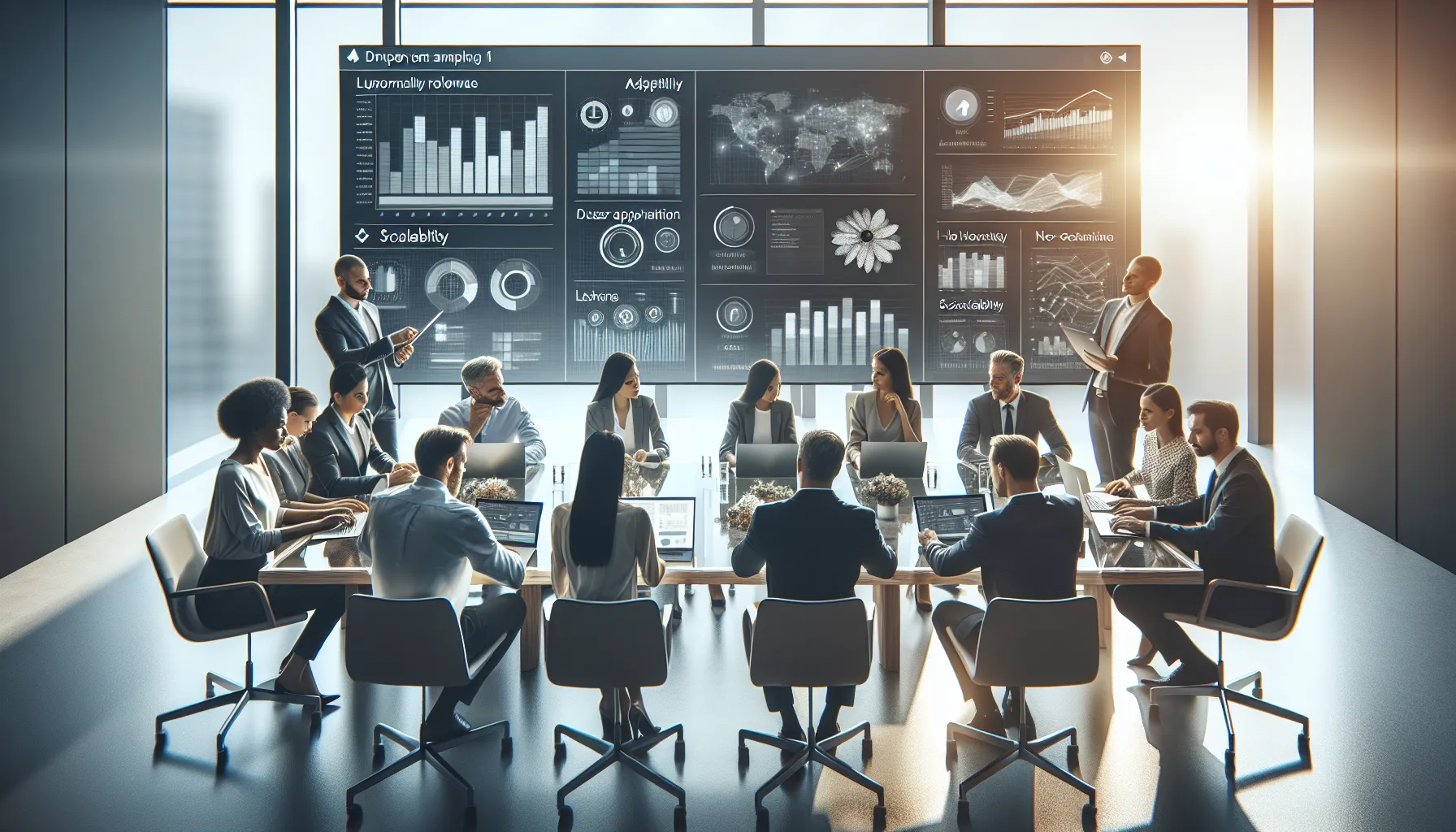 team collaborating in a modern office about Francamercurio1.