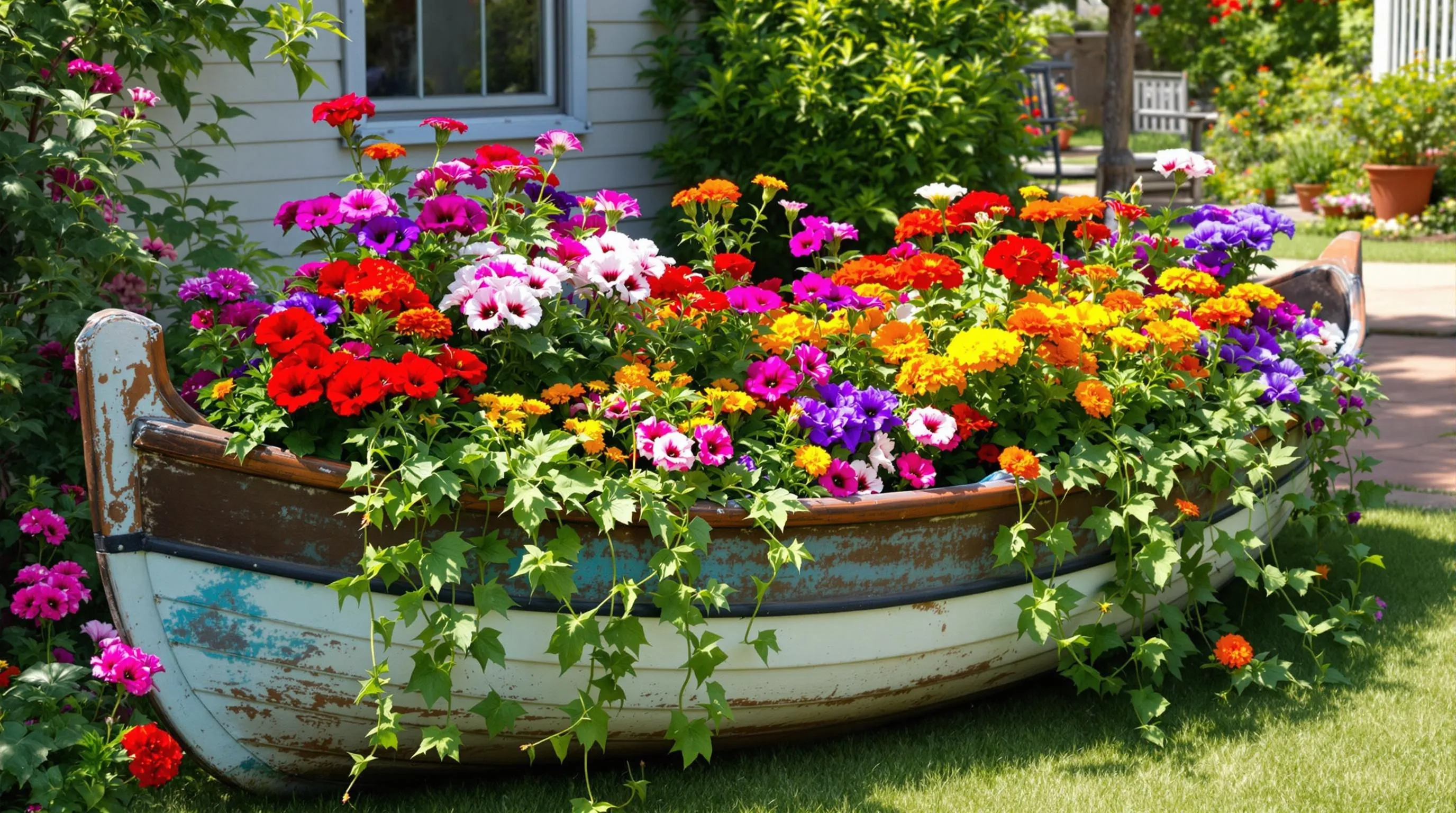 10 Creative Garden Ideas for Repurposing Old Boats into Stunning Backyard Features 10 UlkG1z07bADEKy54I479SeqZON6GVhWl