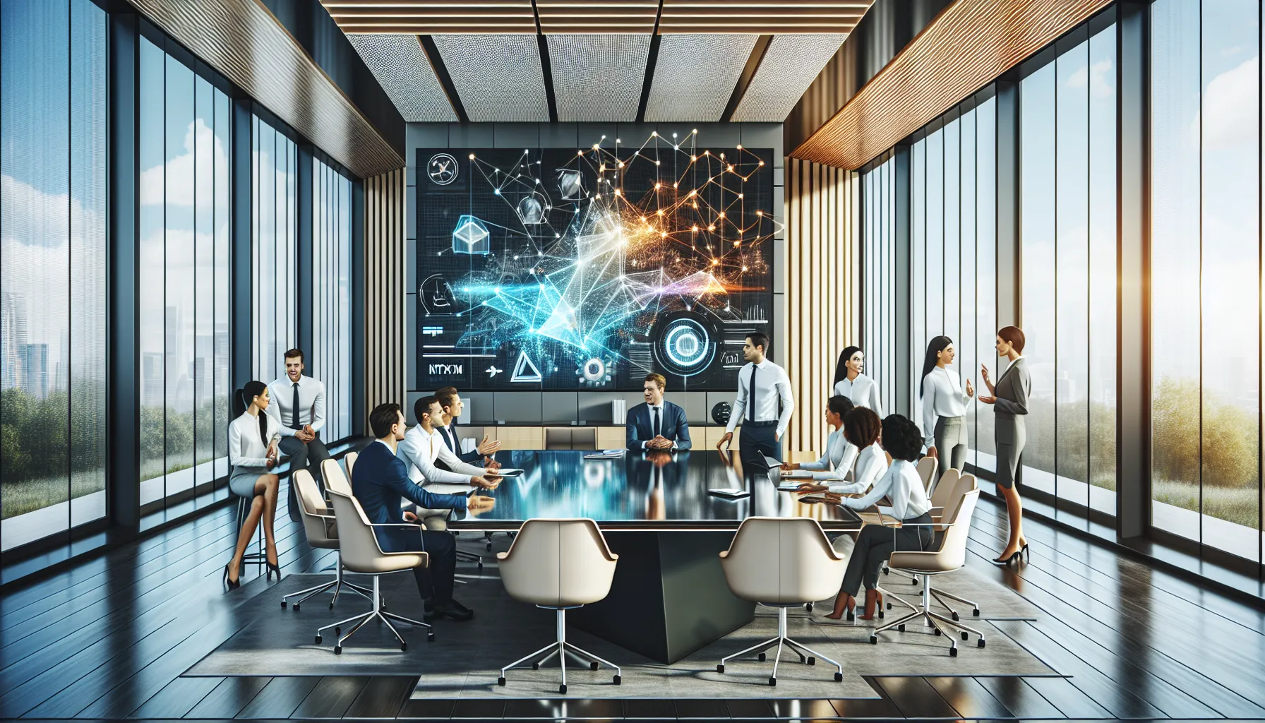 diverse team collaborating in a modern office setting about Ntyxfn.