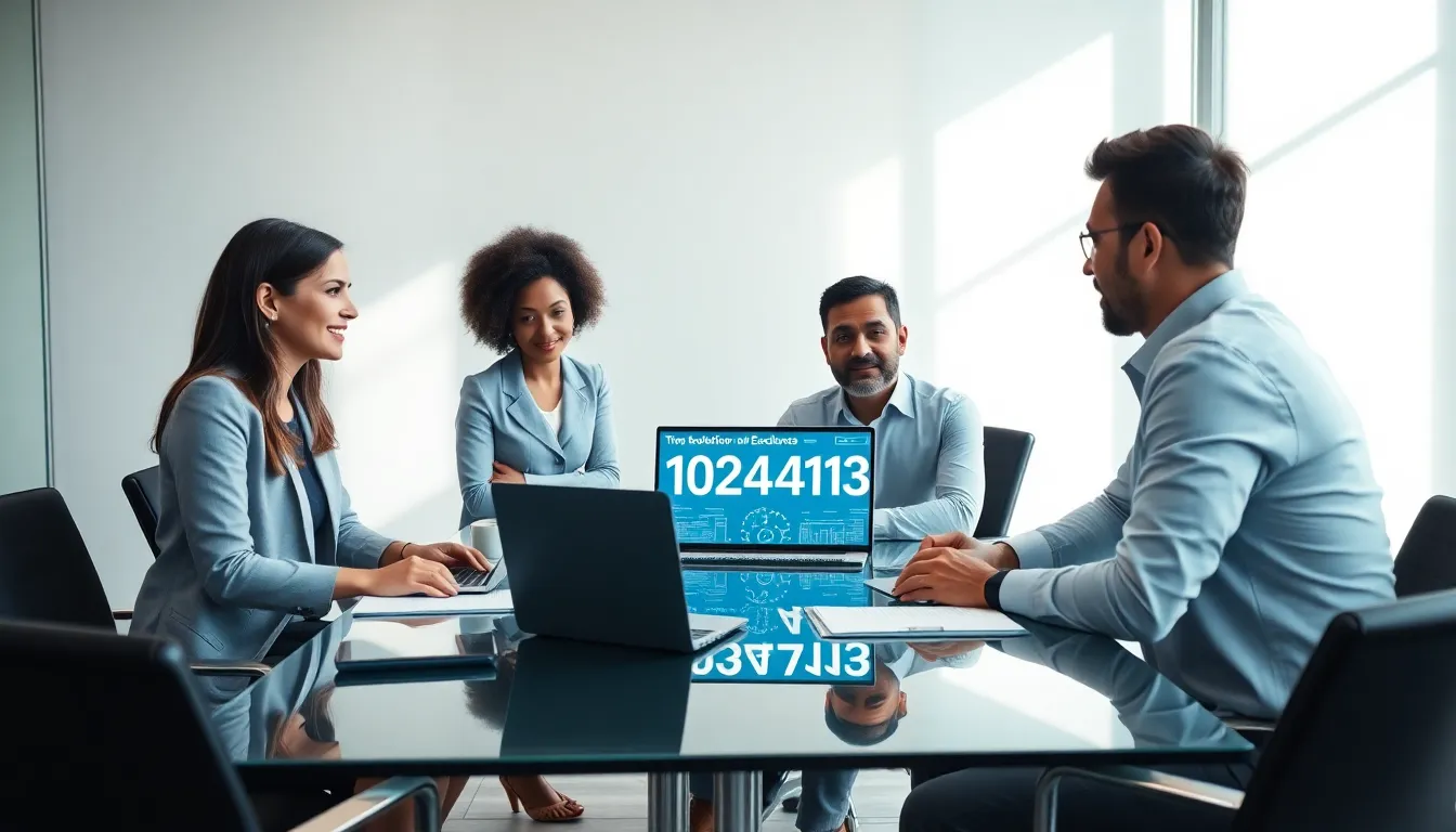 diverse team discussing technology significance in a modern conference room.