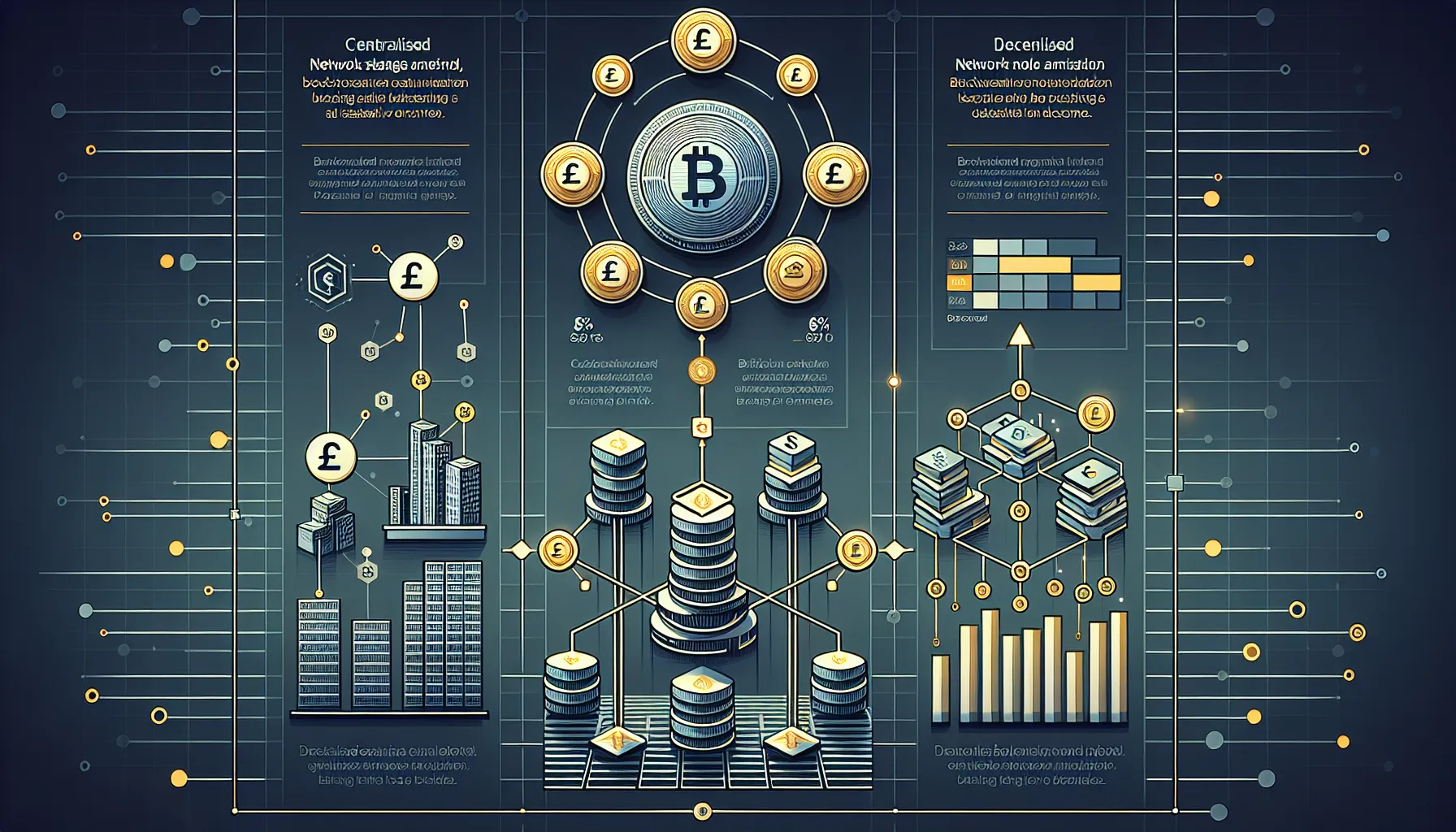 Vertical infographic showing cryptocurrency staking process, platforms, and reward comparison structure.