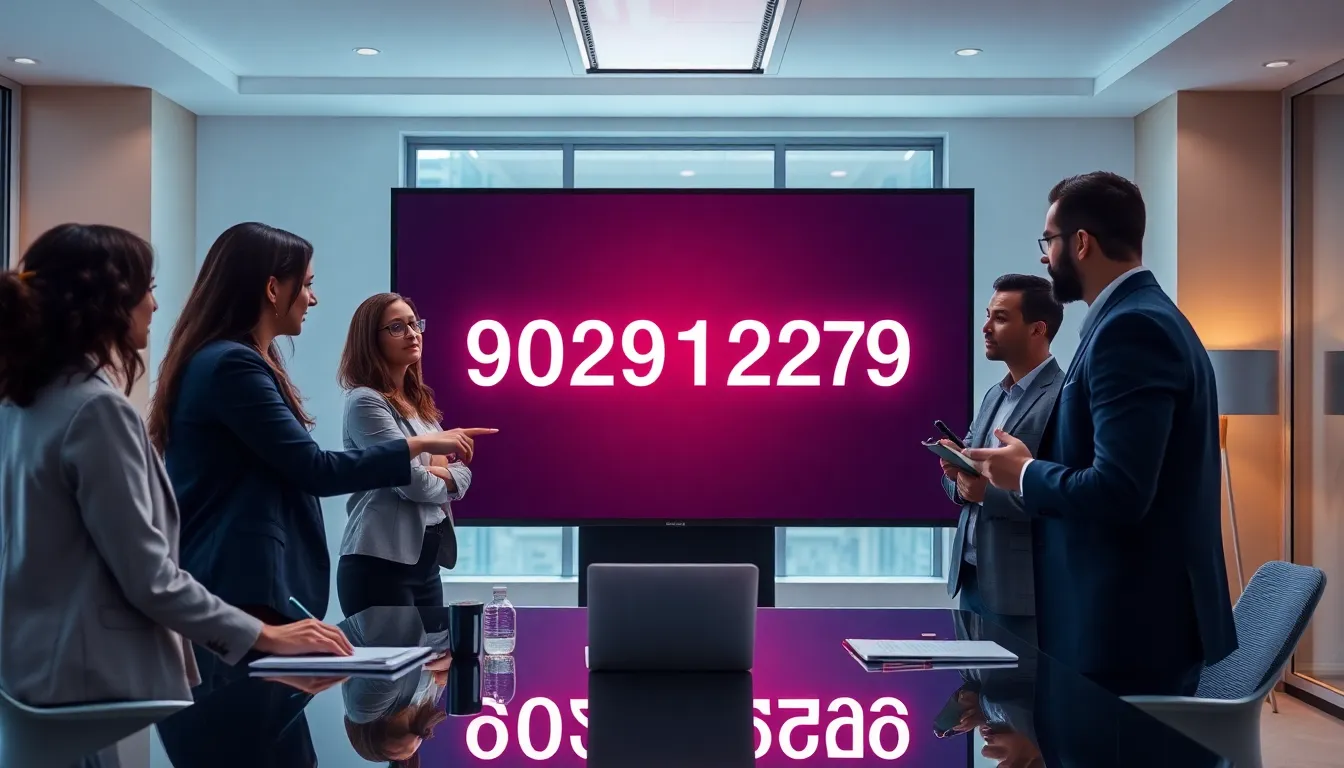 professionals discussing the significance of the number 9029123279.