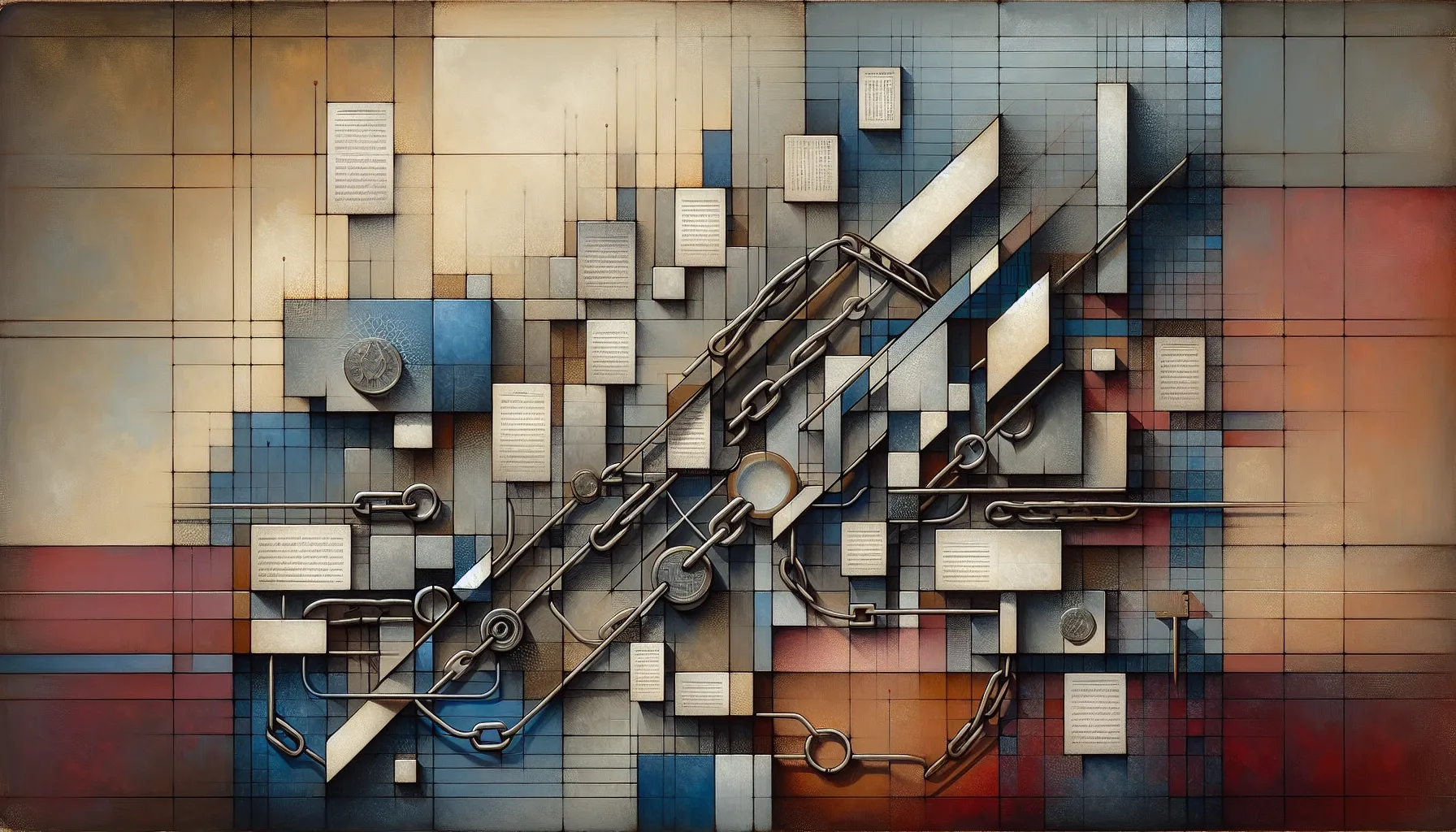Fragmented geometric forms symbolizing contractual tension and legal constraints. - What Happens If a Physician Assistant Quits Mid-Contract