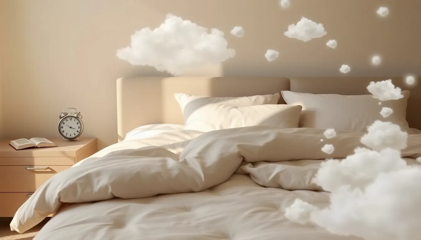 calm bedroom promoting healthy sleep practices.