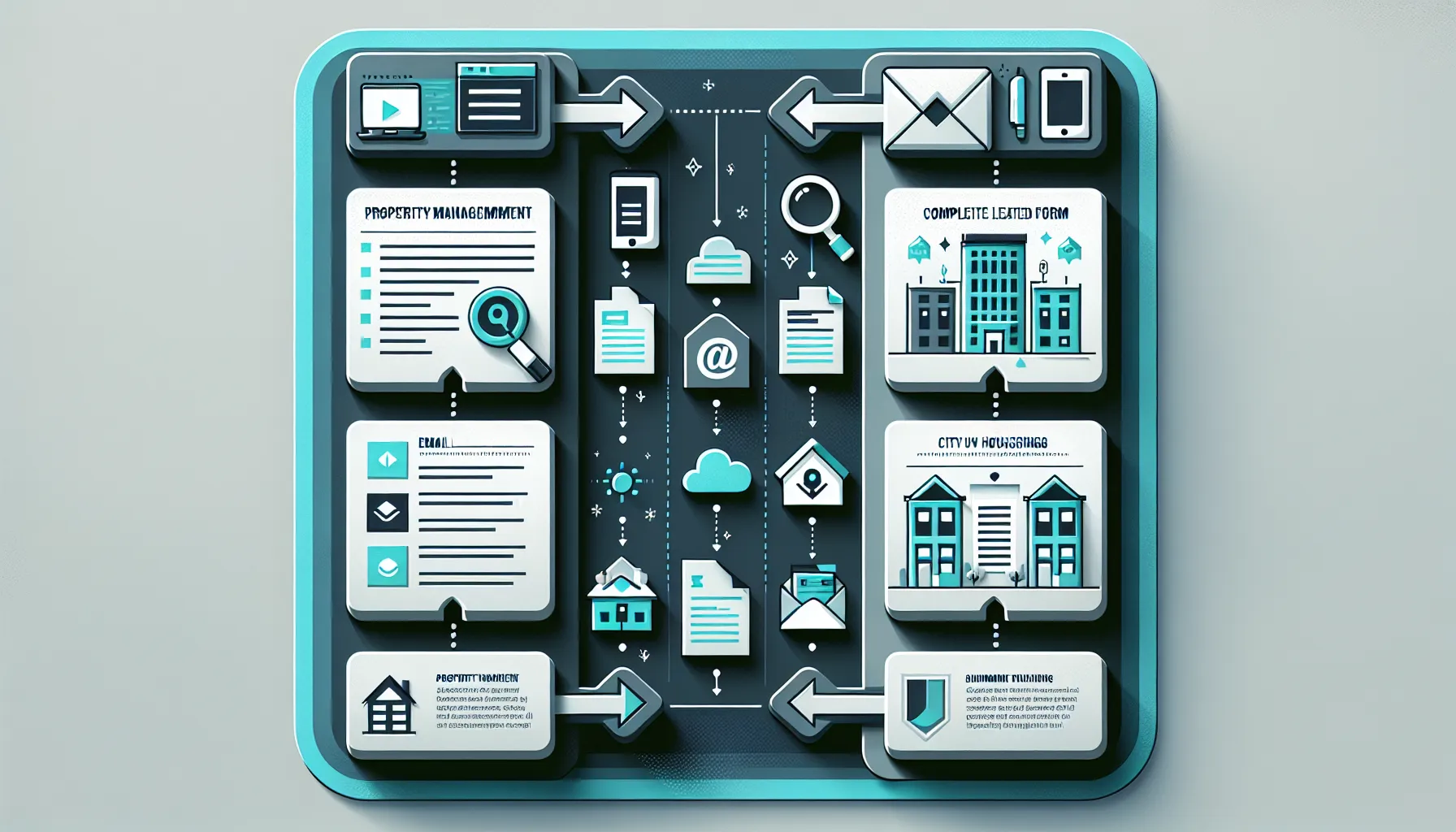 infographic showing how to access and fill out Pleasant Hill tenant forms