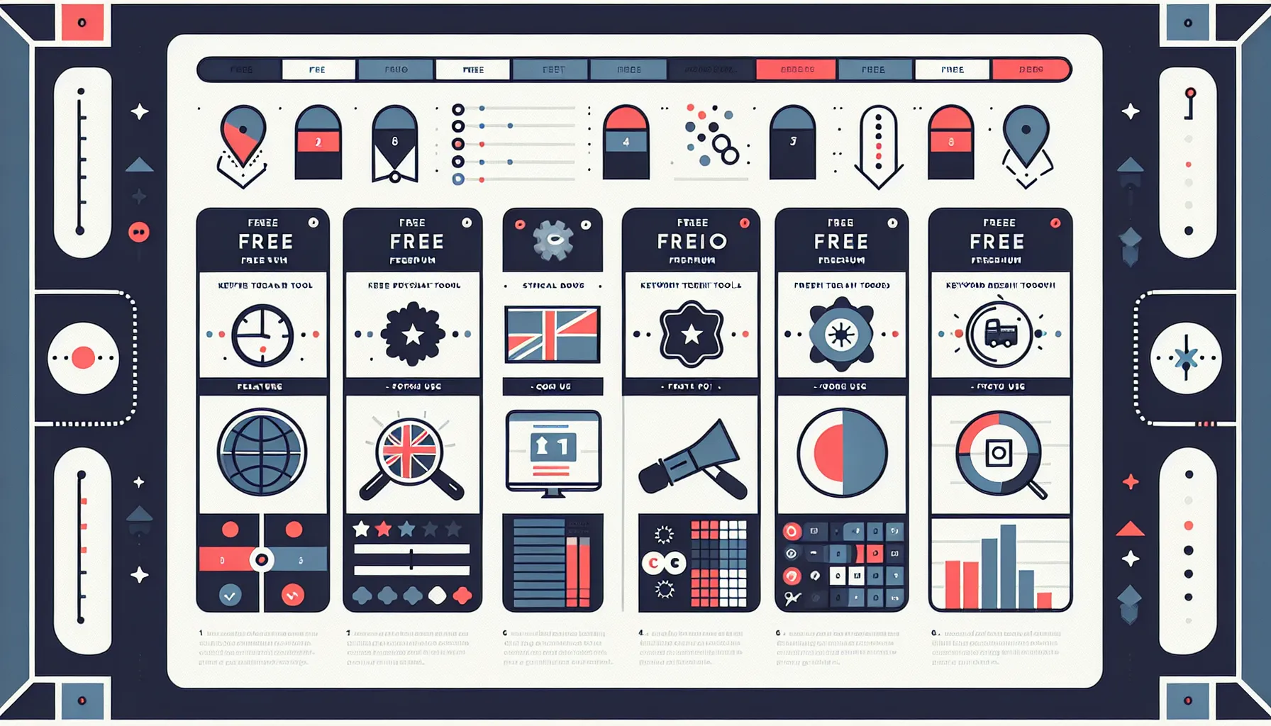 Comparison of free SEO keyword tools and features for UK-focused research.