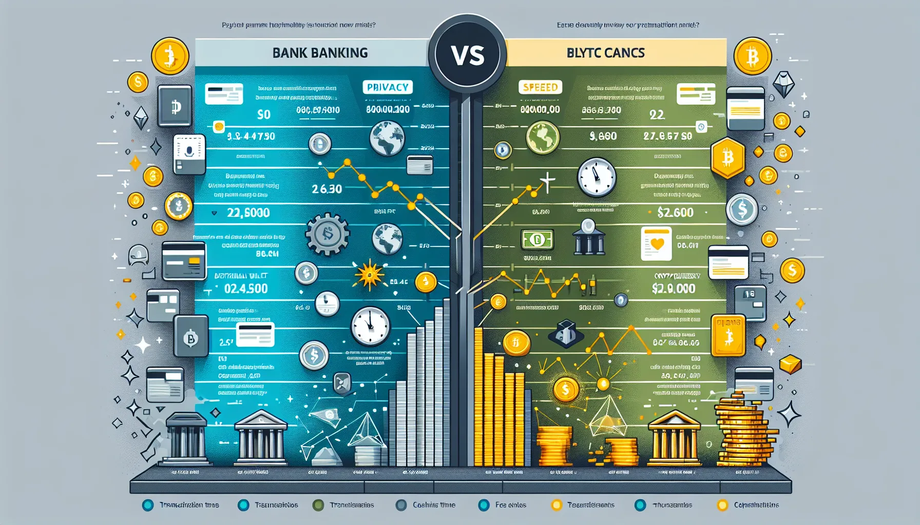 Comparison infographic showing crypto wallets versus traditional banking for UK casino transactions.