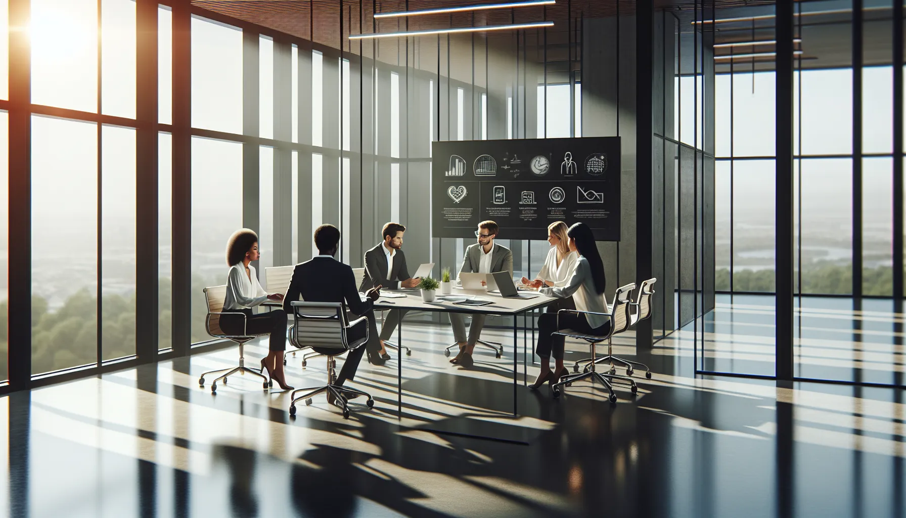 diverse team discussing communication misconceptions in a modern office.