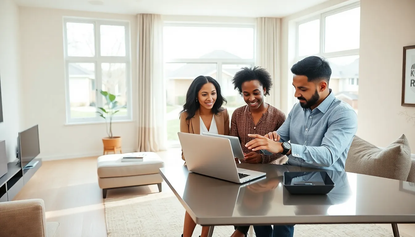 collaboration in a modern living space designed for house hacking.