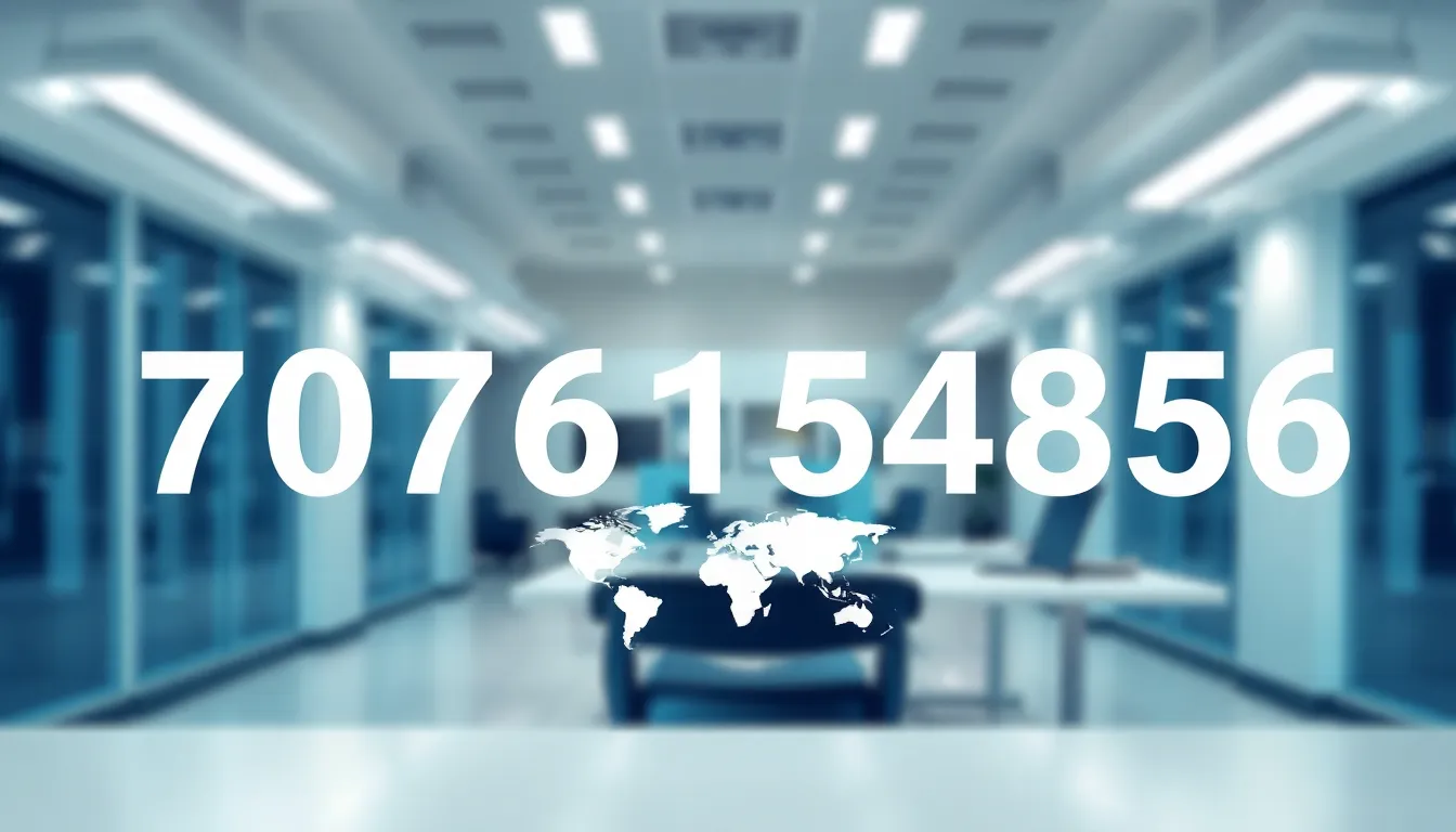 Illustration highlighting the phone number format in a professional setting.