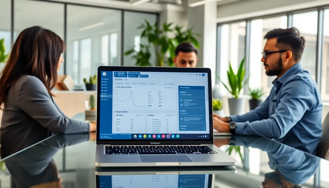 developers collaborating in a modern office using Endbugflow software.
