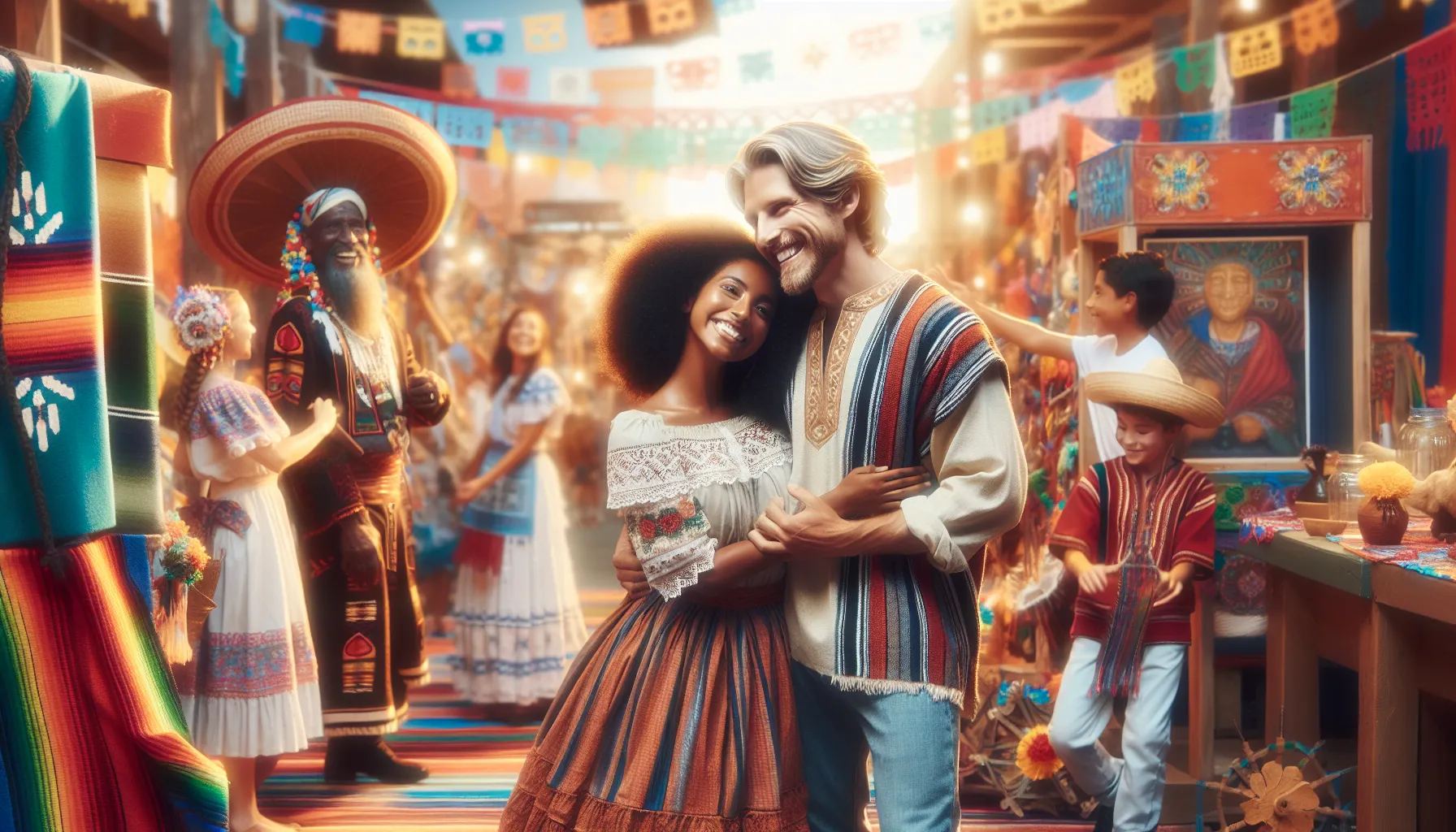 diverse community celebrating Leannebernda's cultural heritage at a festival.