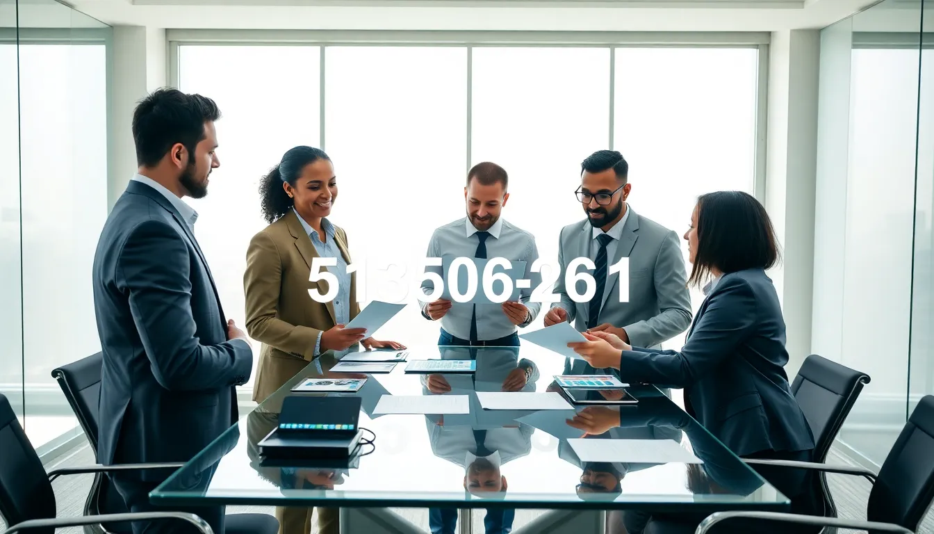 diverse team examining data in a modern office.