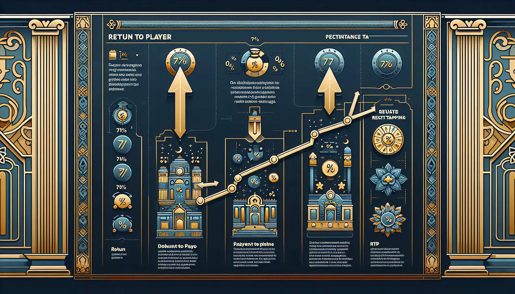 Illustration explaining the concept of RTP in slot gaming.