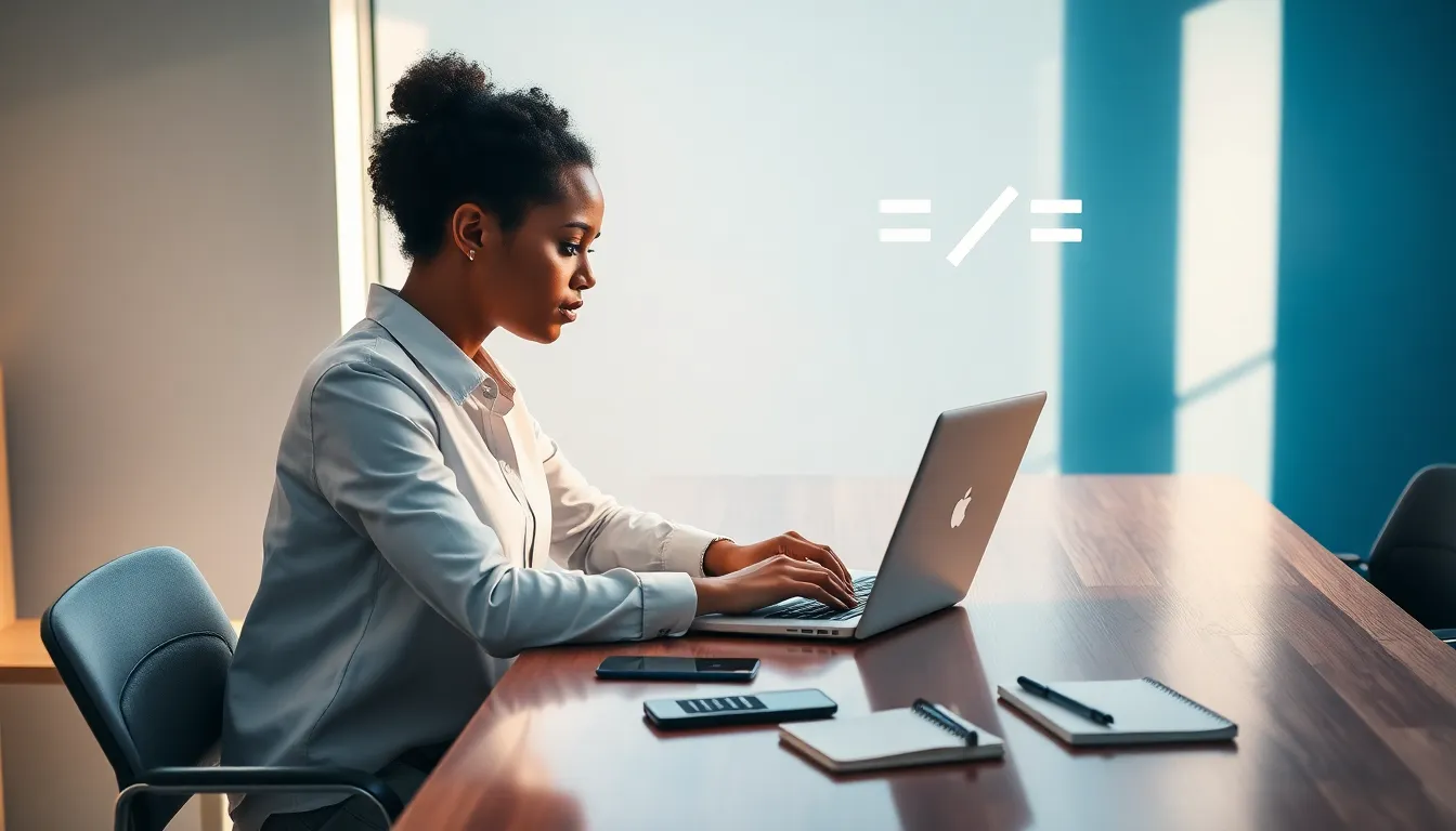 programmer using C++ code for the sqrt function in a modern office.