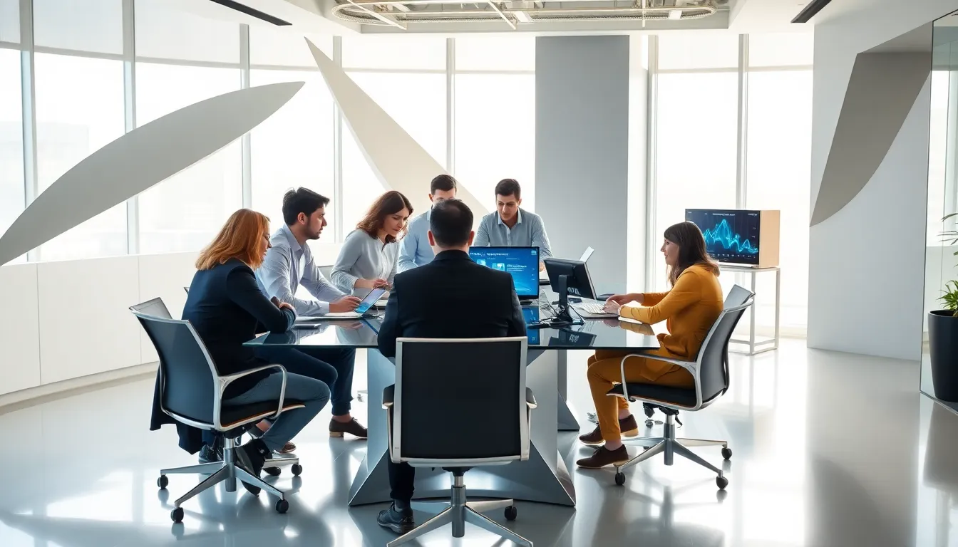 diverse tech team collaborating on GMRRComputer's innovations.