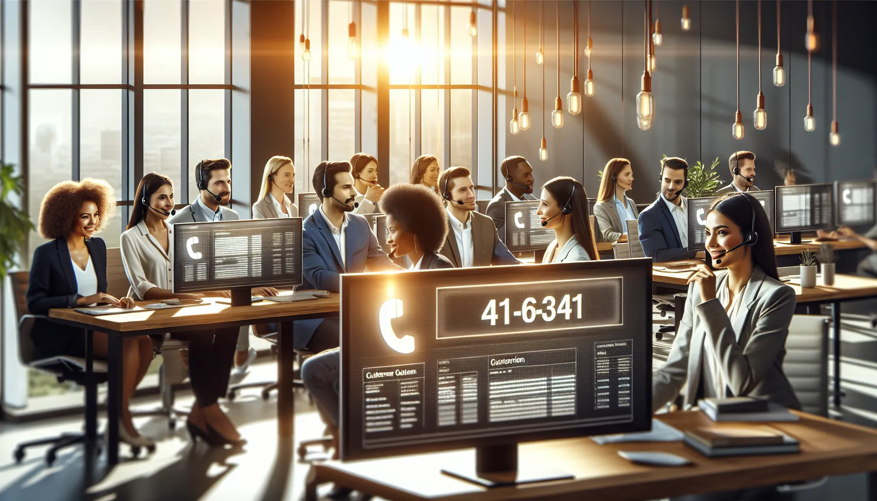 diverse customer service team discussing toll-free number benefits.