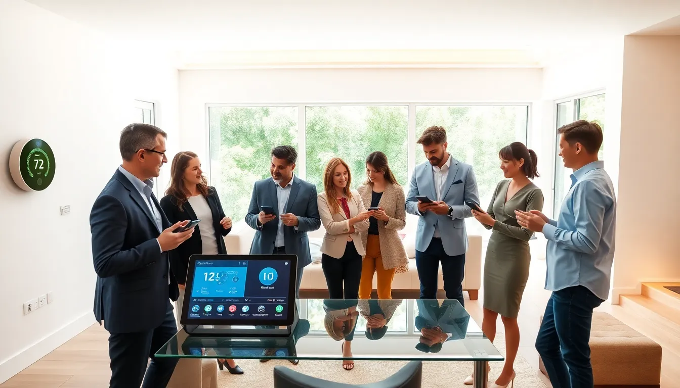 modern interior of a Techoelite smart home with advanced technology.