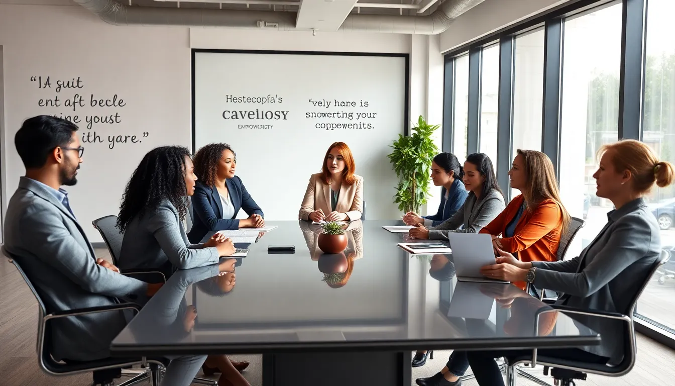 diverse professionals collaborating in a bright, modern office.