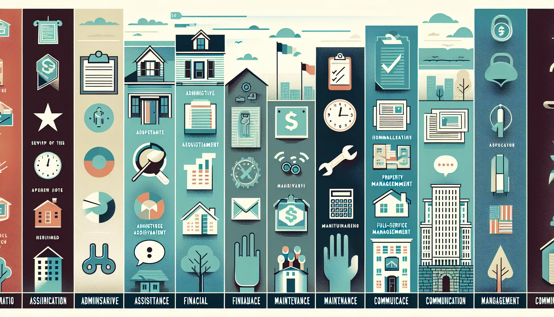 visual guide to different types of HOA help for Pleasant Hill communities