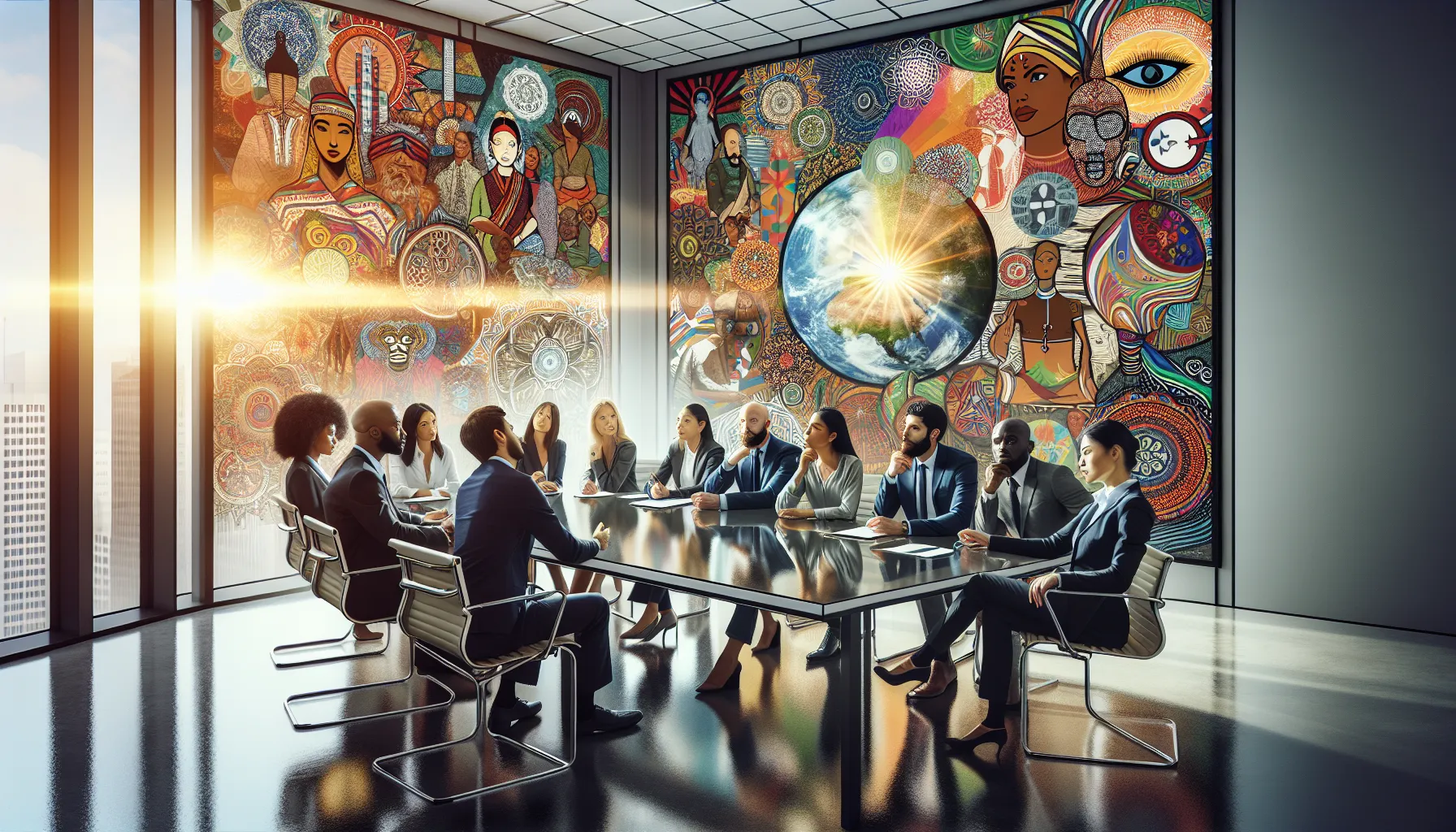 diverse team discussing the cultural concept of Yanettelag.