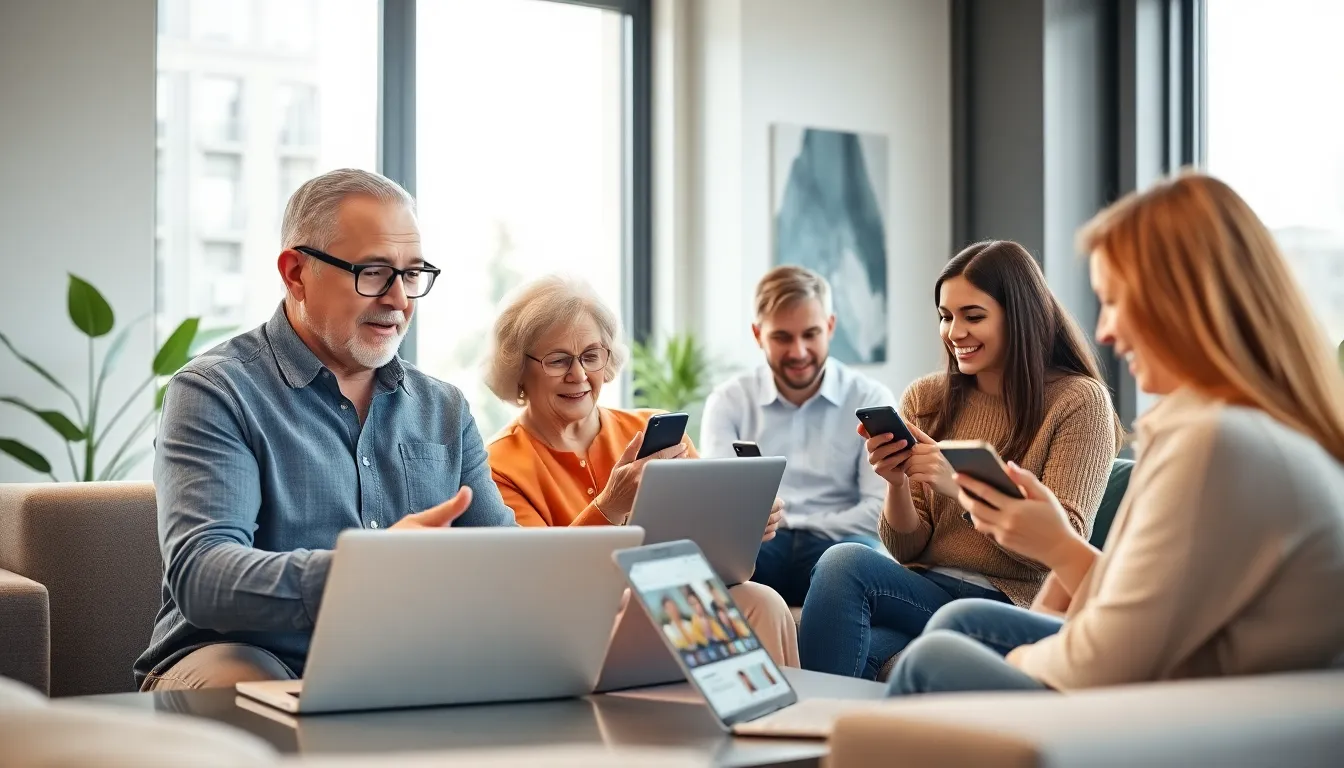 diverse professionals using Pgotoacom in a modern office setting.