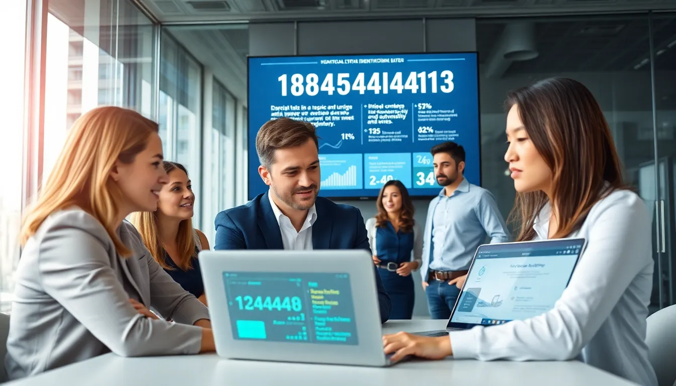 diverse professionals in a modern office discussing data management.