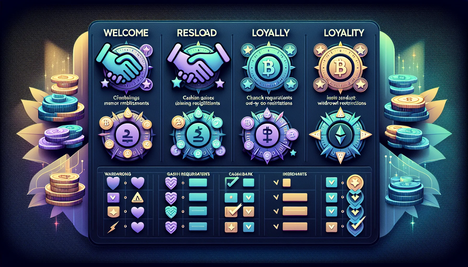 Comparison infographic of crypto casino bonus types and processing speeds versus traditional casinos.