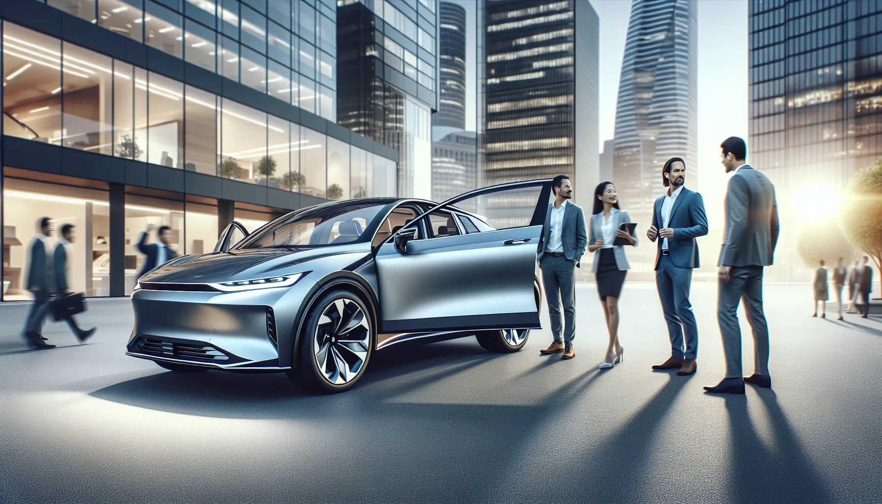 Toyota CWCCIX1 in an urban environment with diverse professionals.