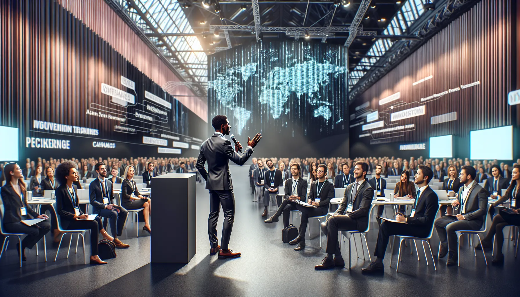 Tommy Jacobs leading an engaging session at the Eyexcon event.