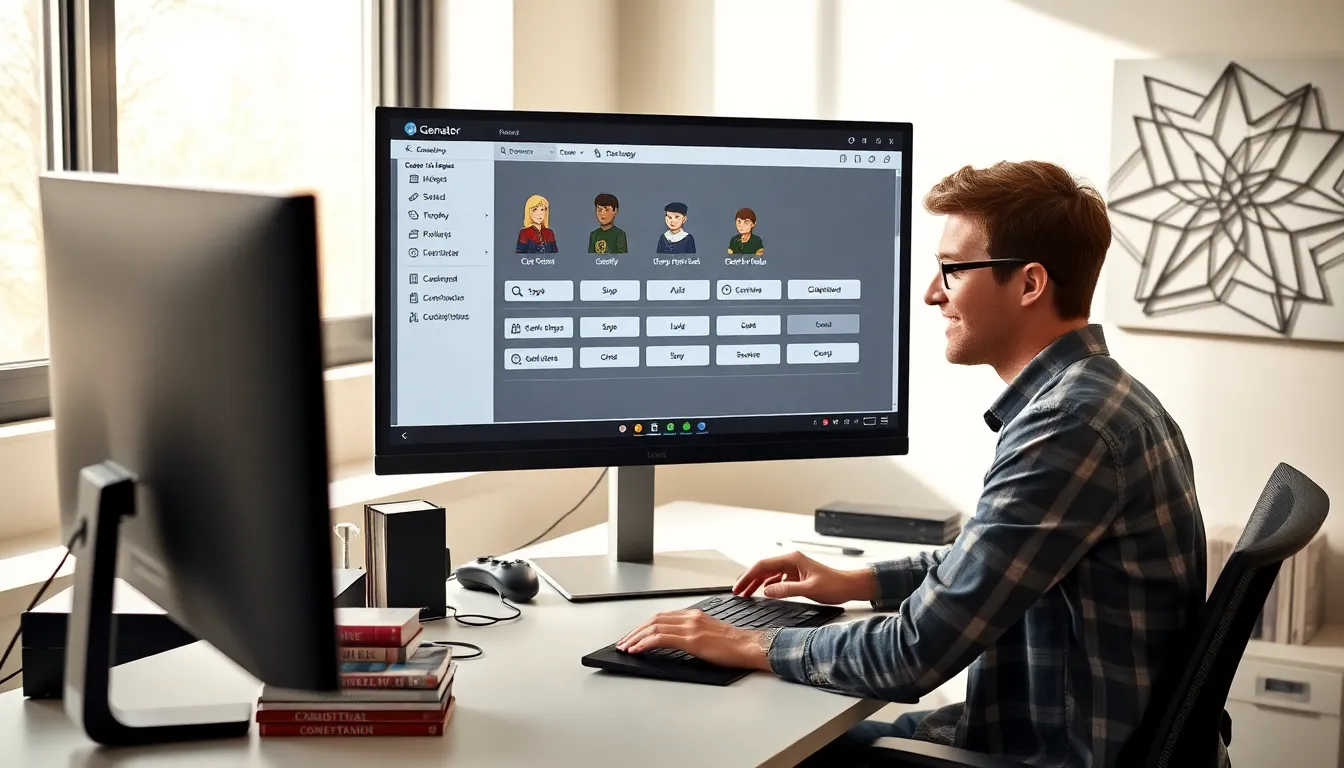 A young professional using CK2Generator in a modern workspace.