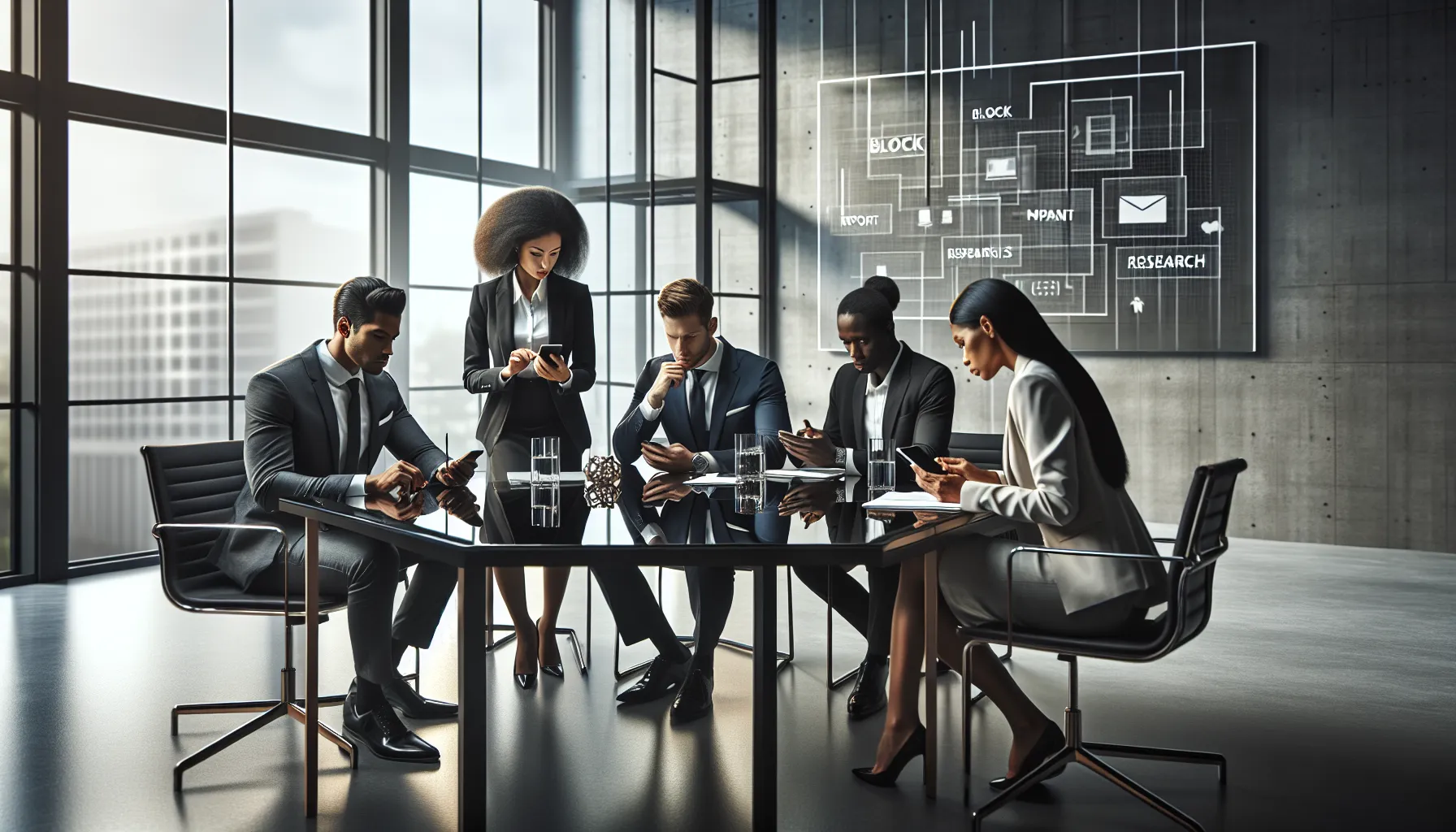 professionals discussing safe communication practices in a modern office.