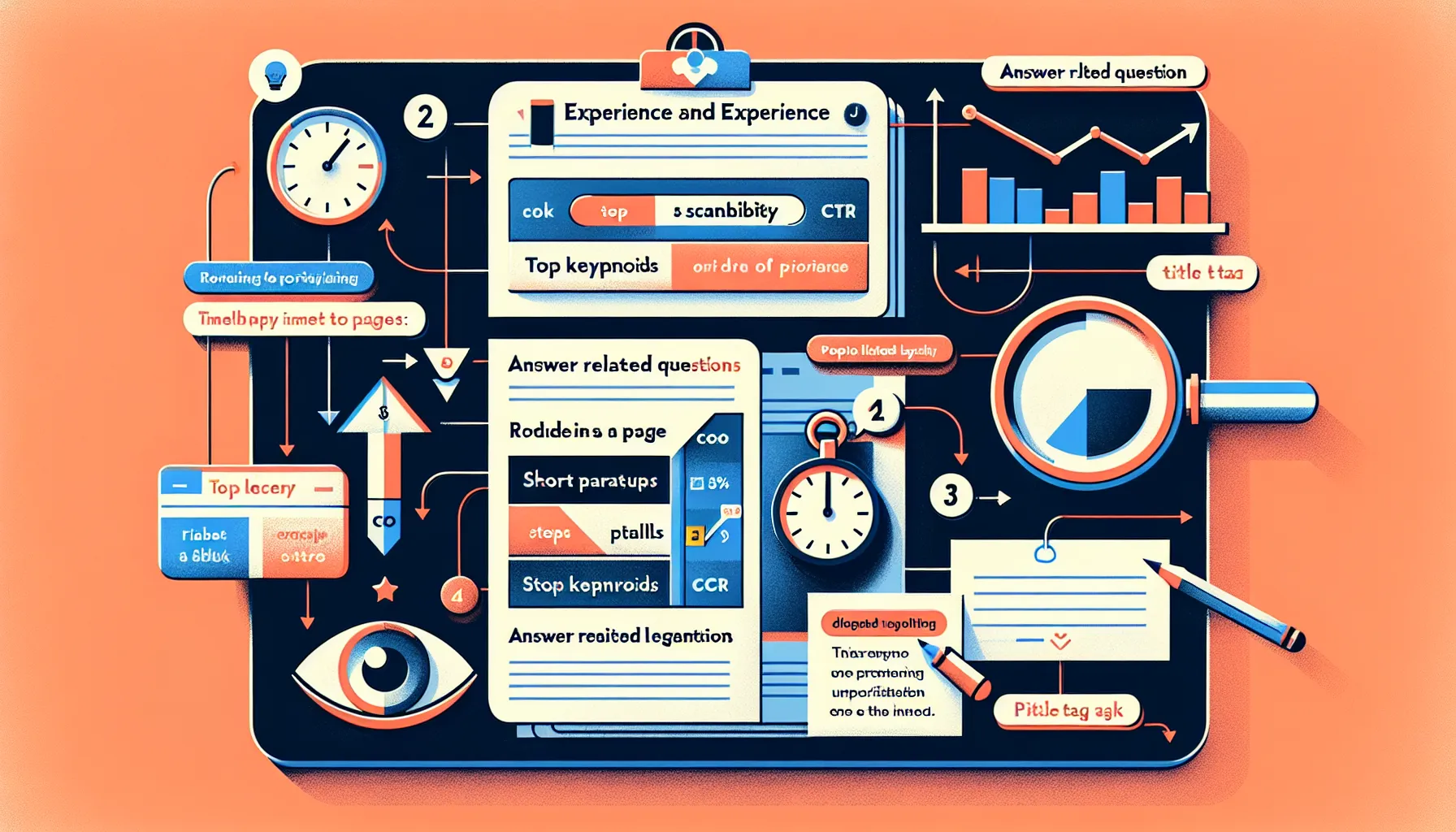Infographic showing three-step UK-focused process for on-page SEO content improvement.