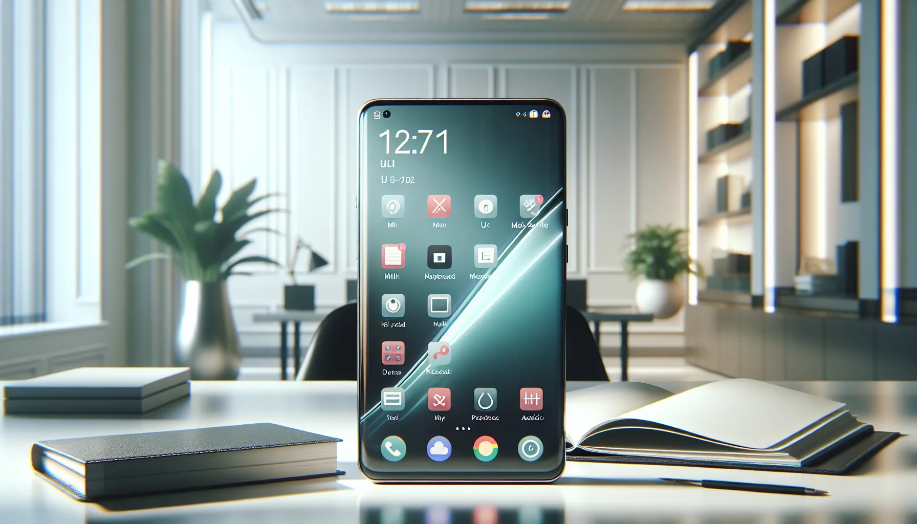 iPhone displaying a clear home screen with the Utilities folder.