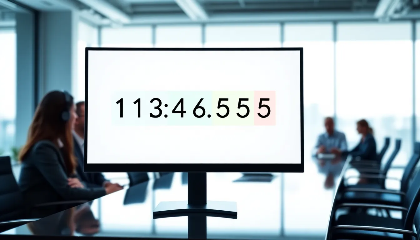 illustration of an IP address structure on a computer in an office setting.