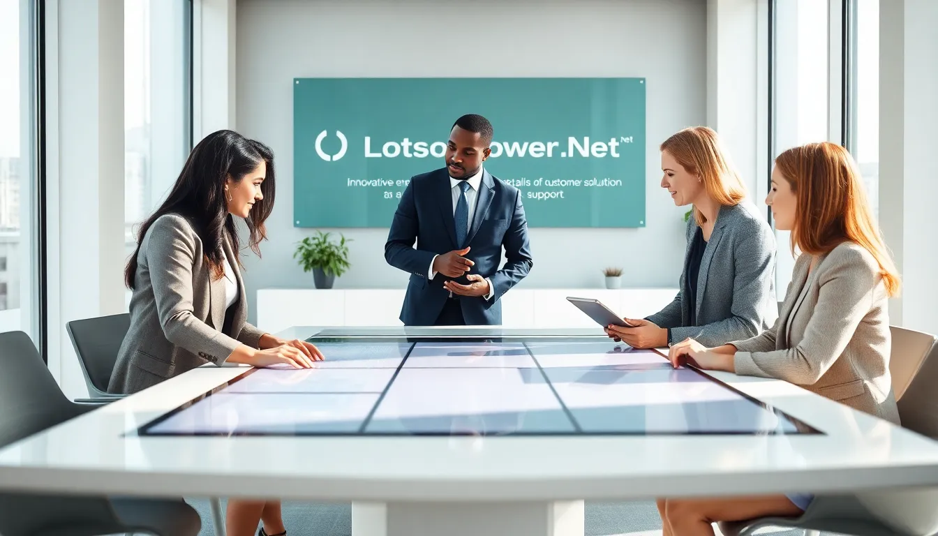 diverse team discussing energy solutions in a modern office.