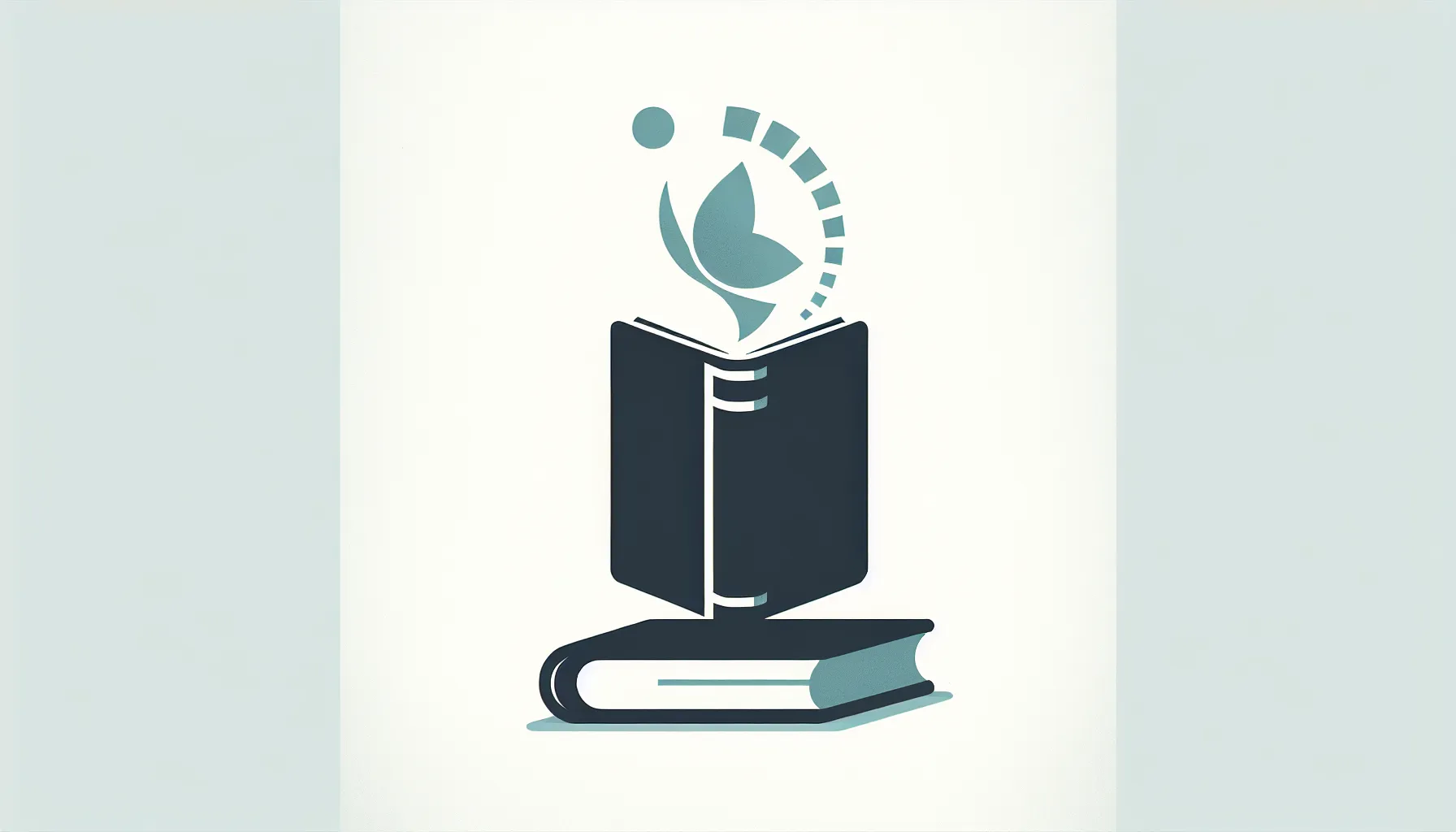 A simple book with transformation symbol representing Kafka's literary metamorphosis theme.