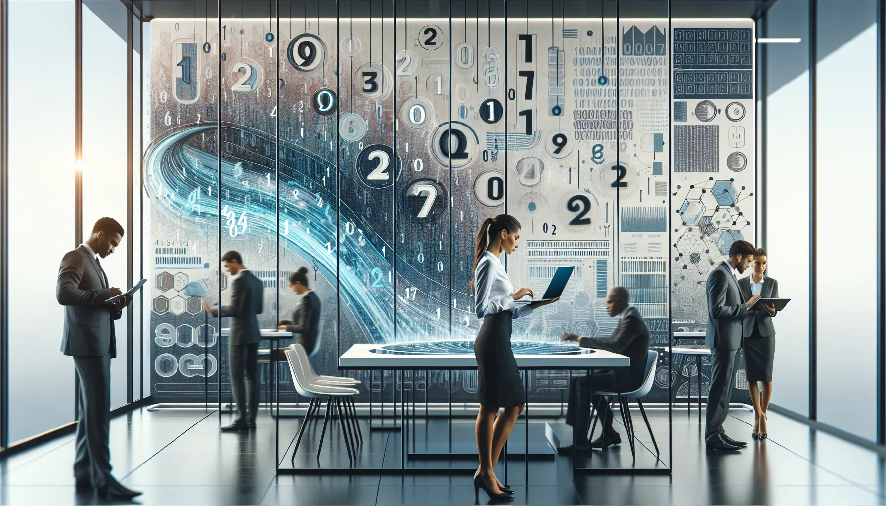 professional workspace illustrating evolution of numeric identification systems.