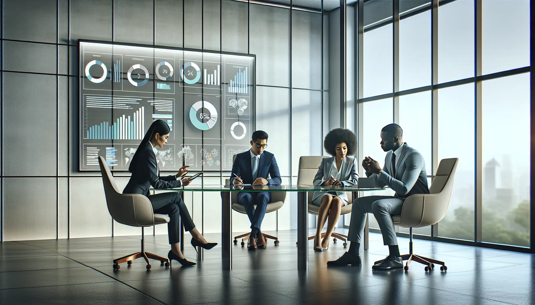 diverse team discussing phone number misconceptions in a modern office.