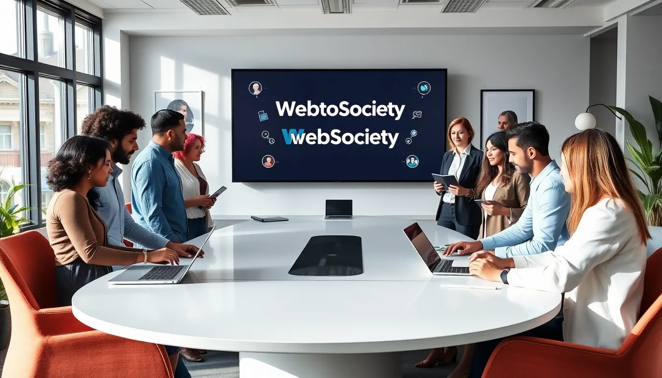 diverse professionals collaborating in a modern office setting.