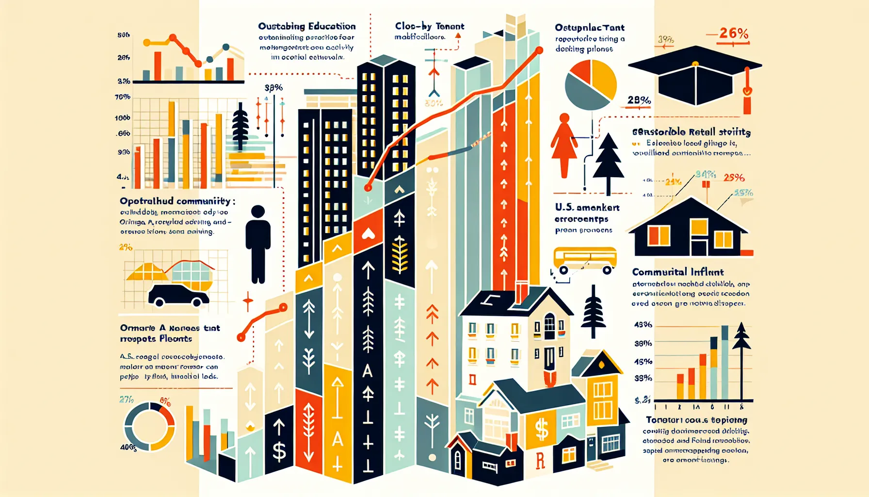 infographic illustrating Orinda rental market growth factors and seasonal trends