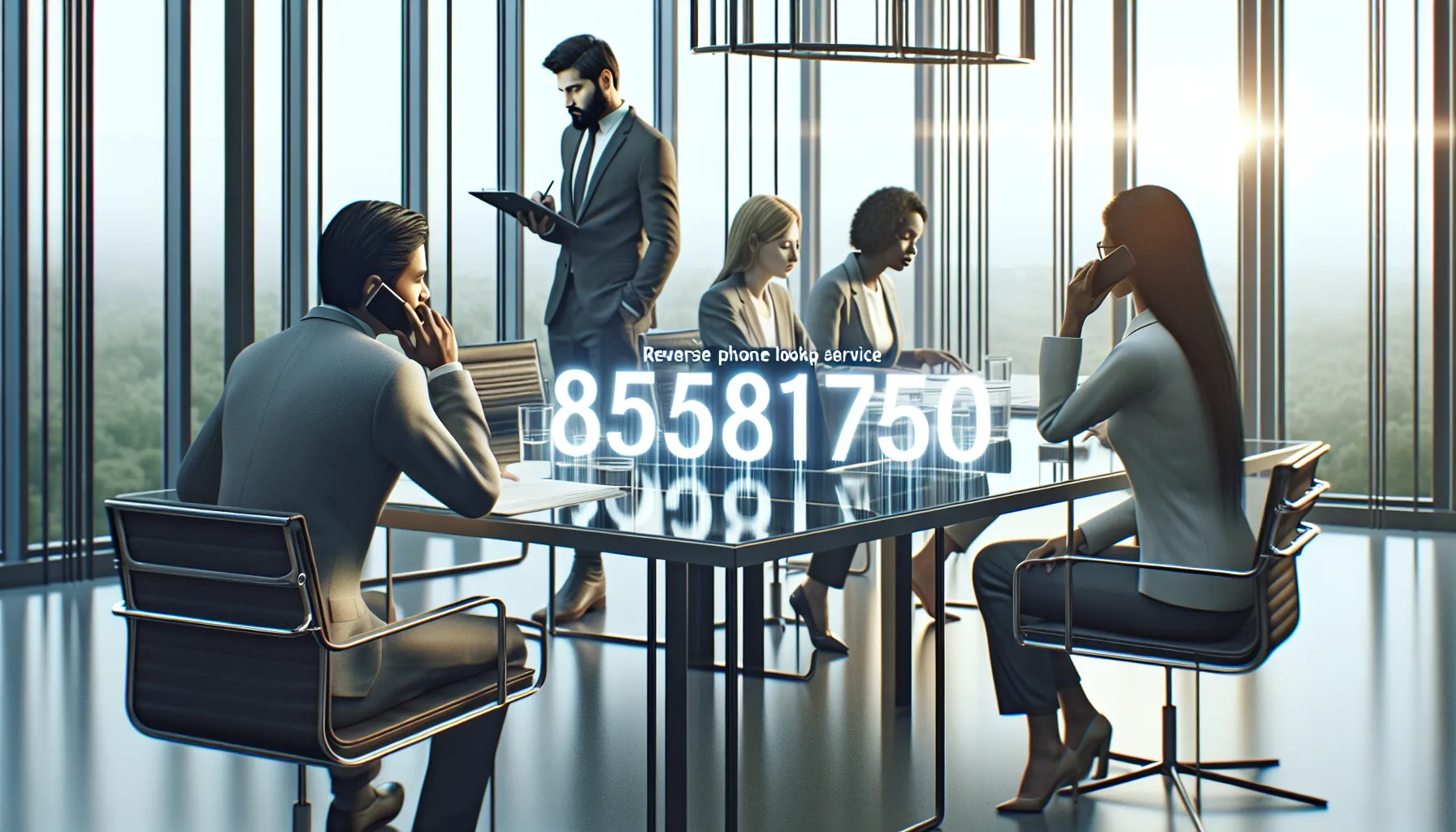 diverse team in a modern office focused on identifying legitimate calls.