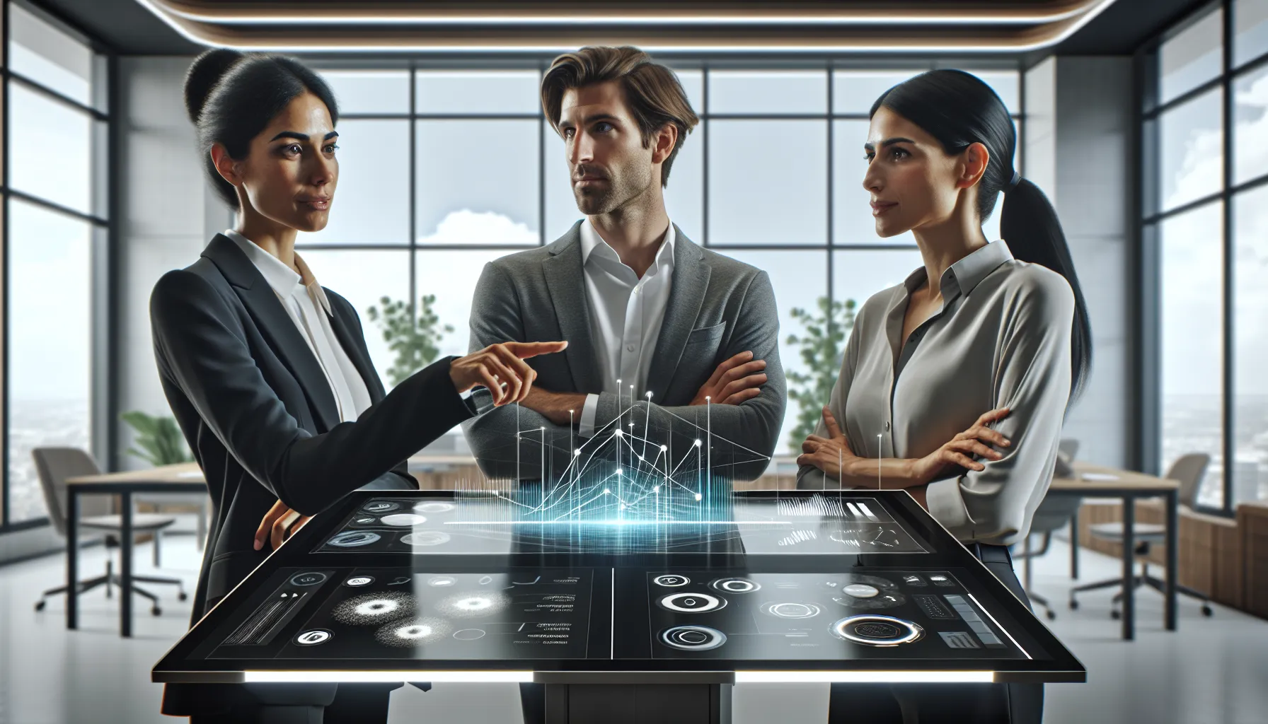 professionals discussing Hdpprzo framework in a modern office setting.